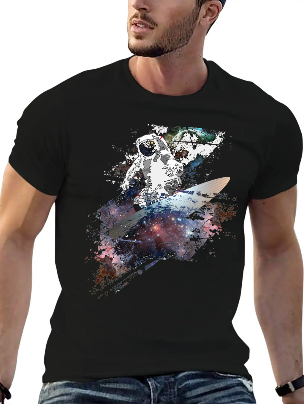 Galaxy Surf Unisex Casual T-Shirt – Clean Design For Daily Comfort