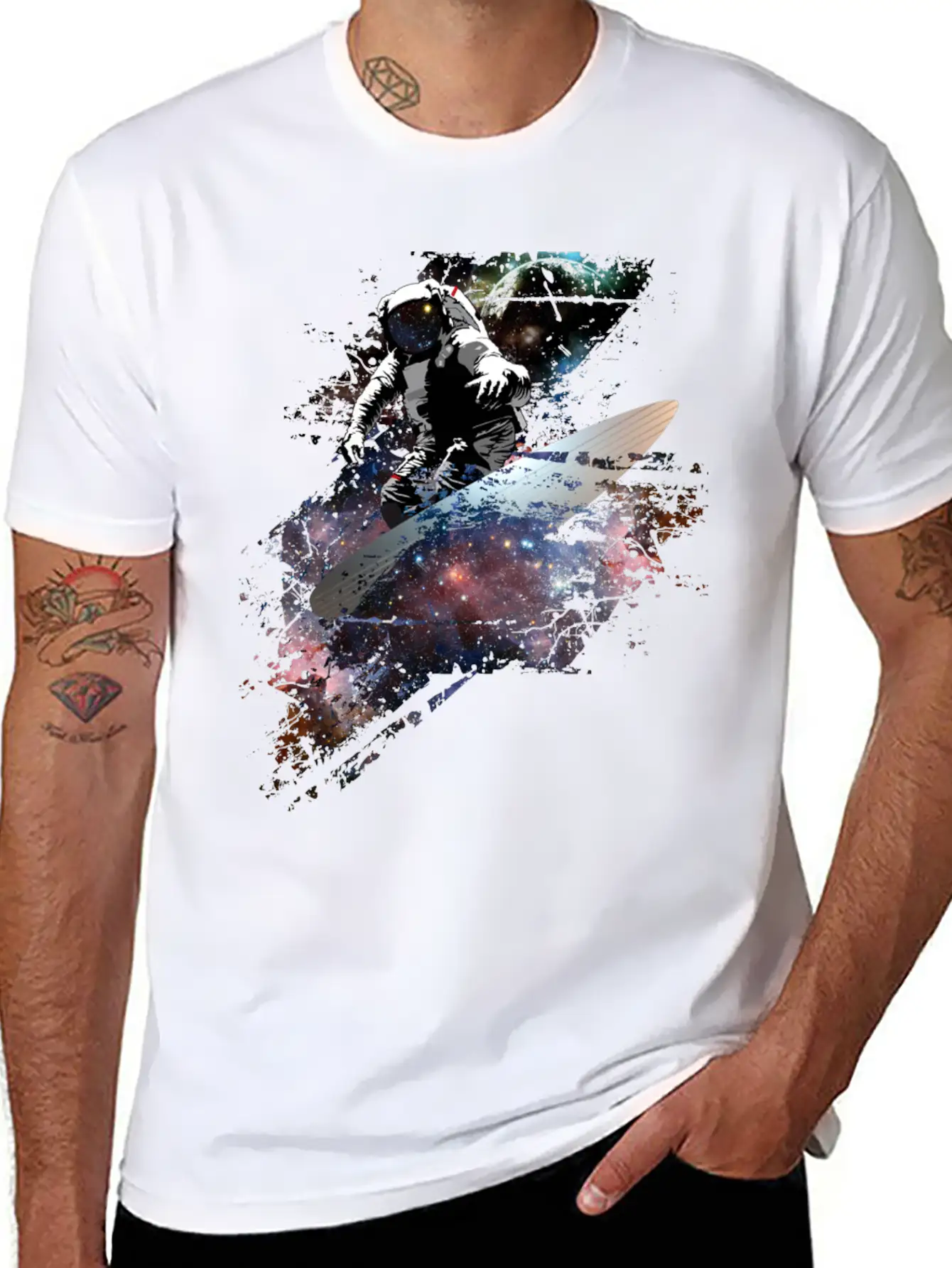 Galaxy Surf Unisex Casual T-Shirt – Clean Design For Daily Comfort