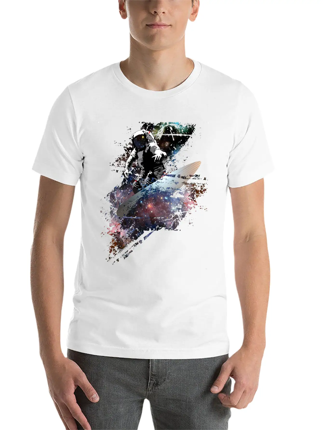Galaxy Surf Unisex Casual T-Shirt – Clean Design For Daily Comfort