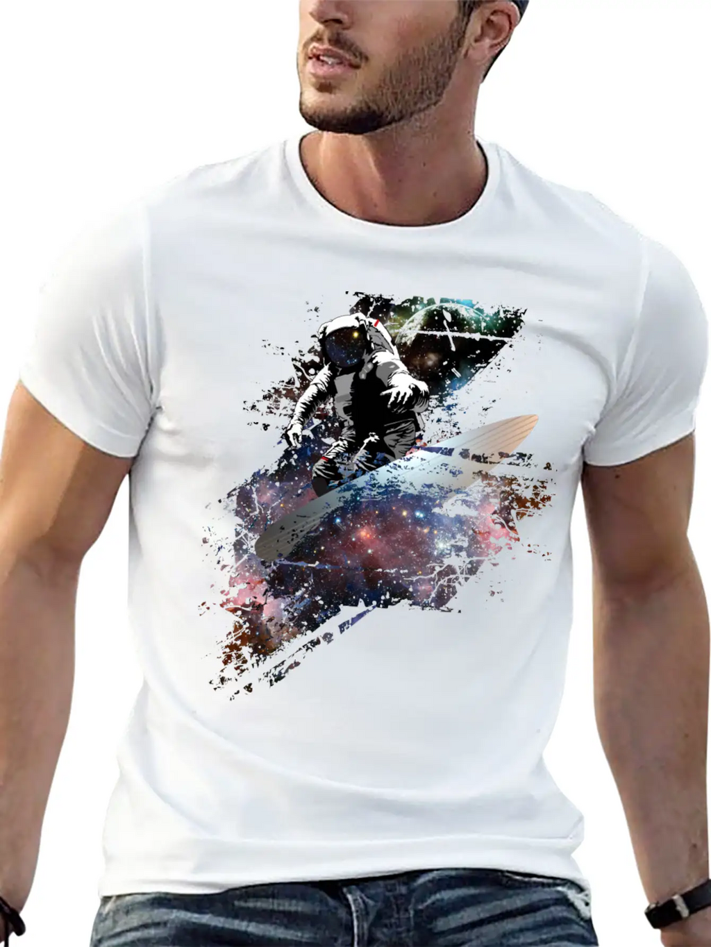 Galaxy Surf Unisex Casual T-Shirt – Clean Design For Daily Comfort