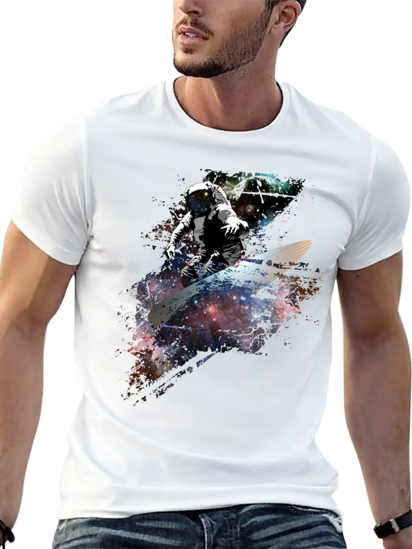 Galaxy Surf Unisex Casual T-Shirt – Clean Design For Daily Comfort
