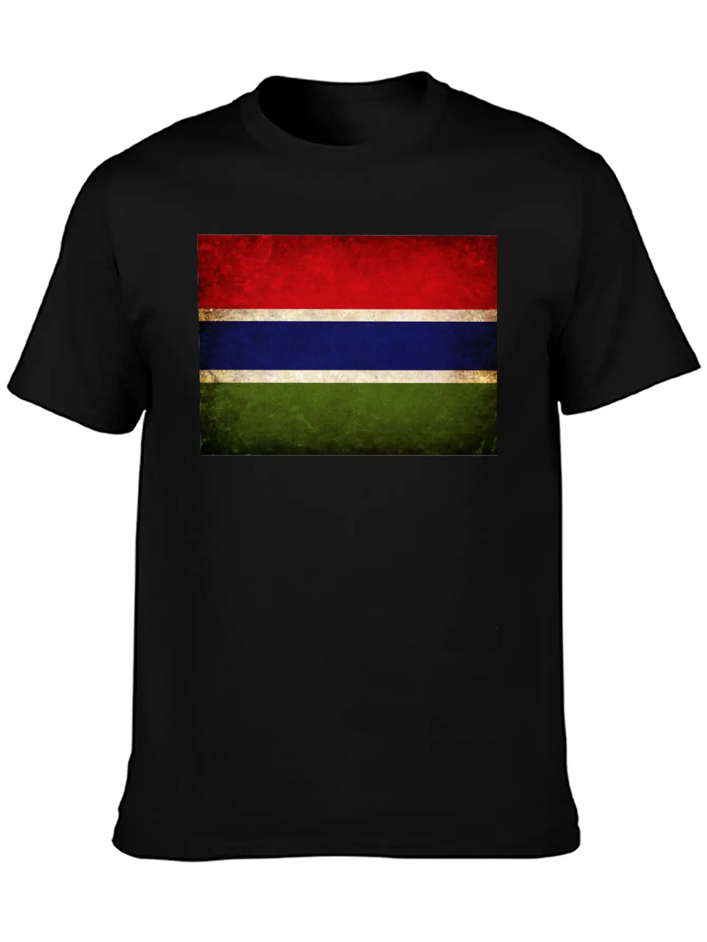 Gambia Flag Unisex Casual T-Shirt – Clean Design For Daily Comfort