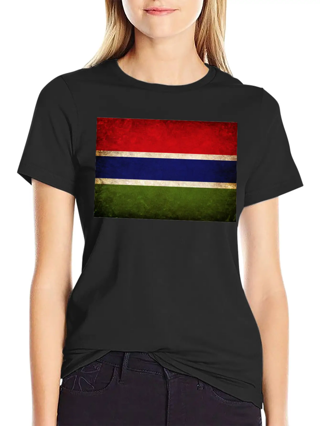 Gambia Flag Unisex Casual T-Shirt – Clean Design For Daily Comfort