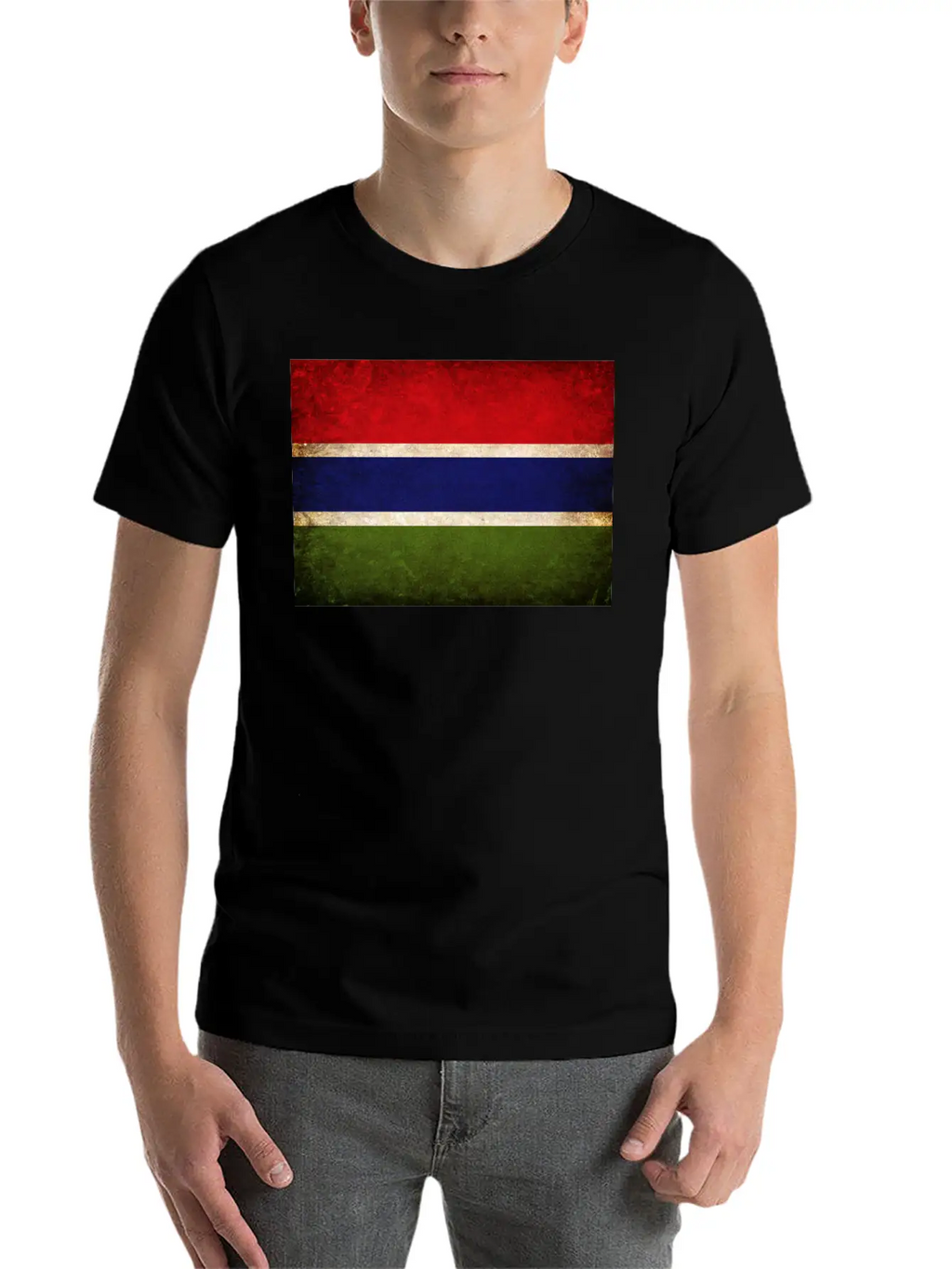 Gambia Flag Unisex Casual T-Shirt – Clean Design For Daily Comfort