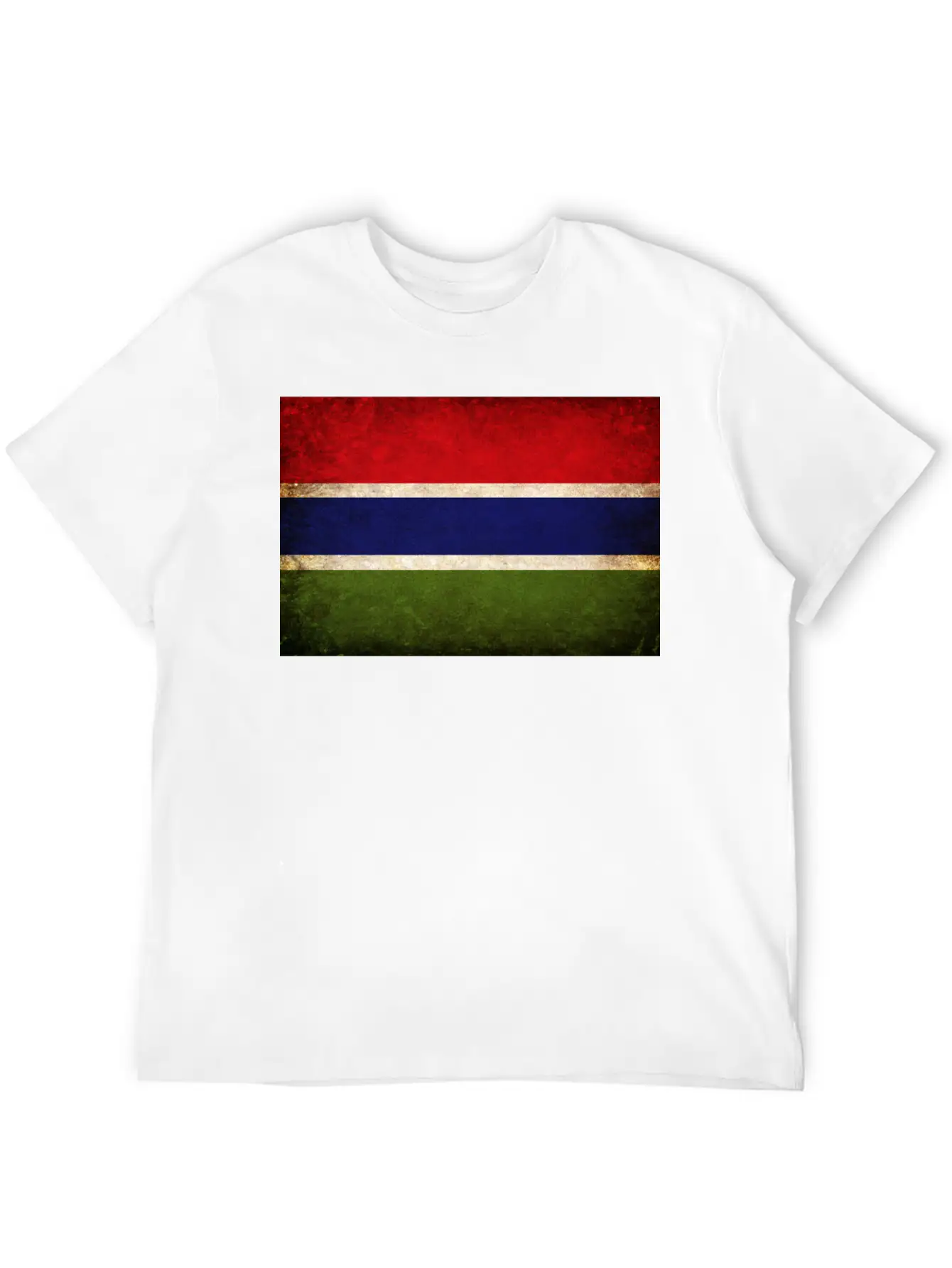 Gambia Flag Unisex Casual T-Shirt – Clean Design For Daily Comfort