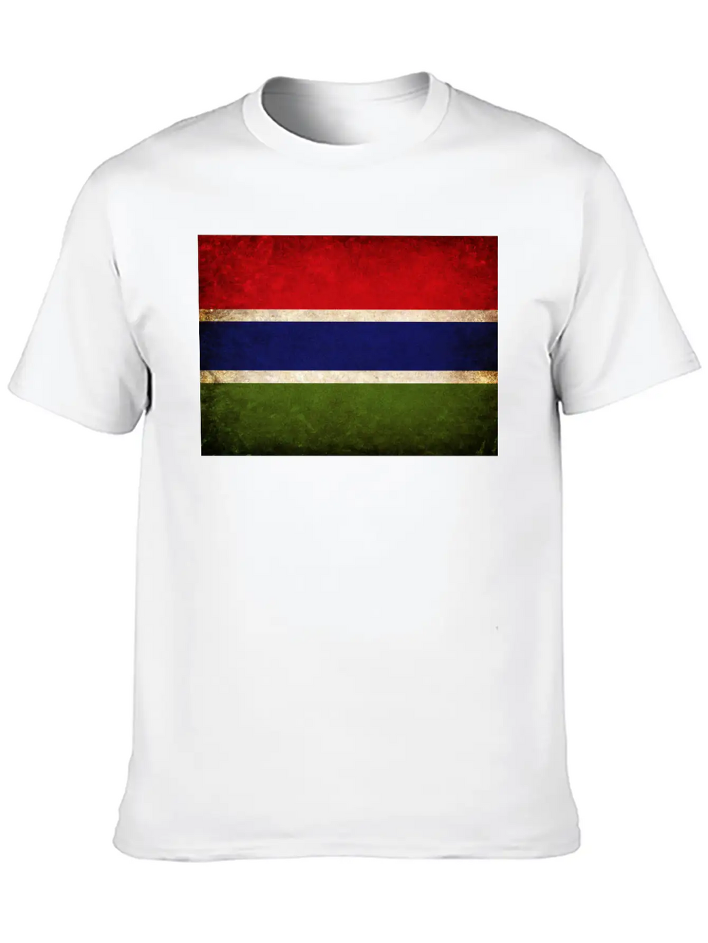 Gambia Flag Unisex Casual T-Shirt – Clean Design For Daily Comfort