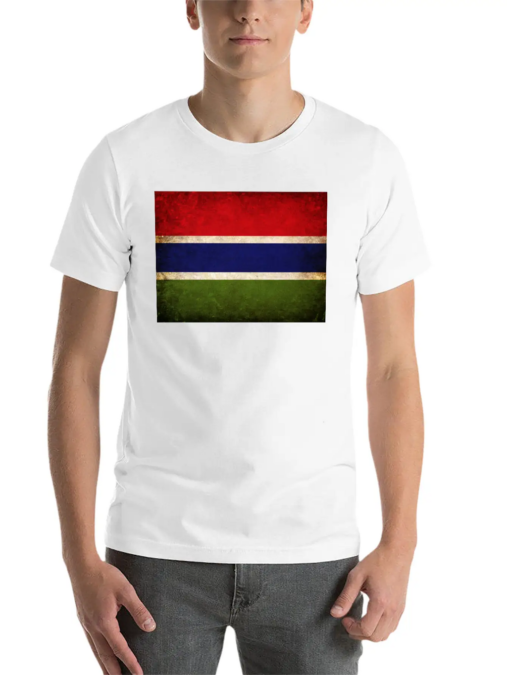 Gambia Flag Unisex Casual T-Shirt – Clean Design For Daily Comfort