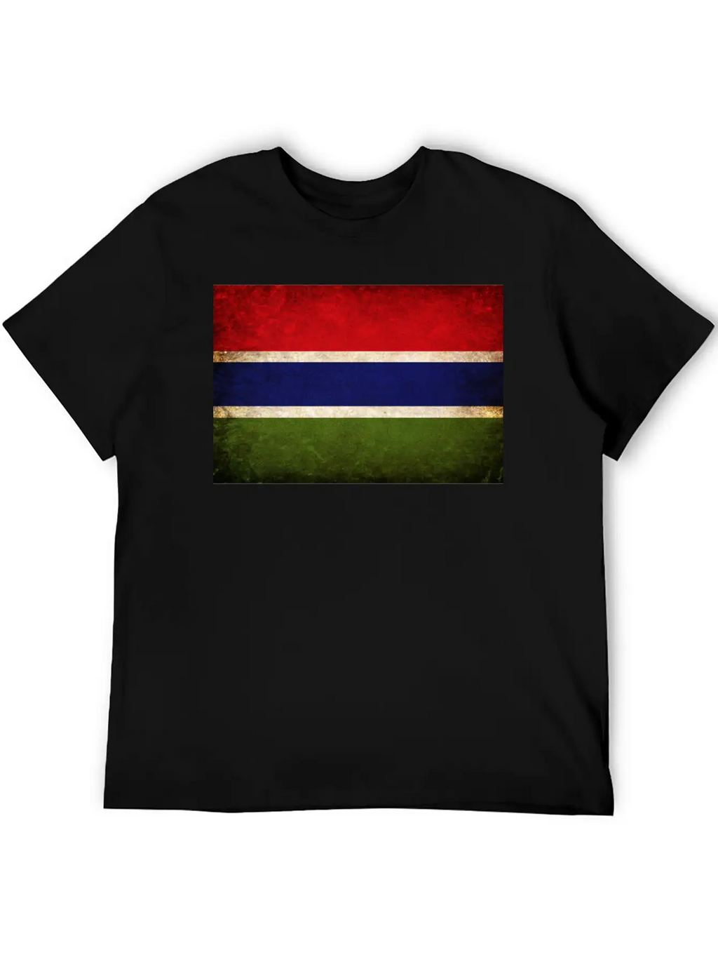 Gambia Flag Unisex Casual T-Shirt – Clean Design For Daily Comfort