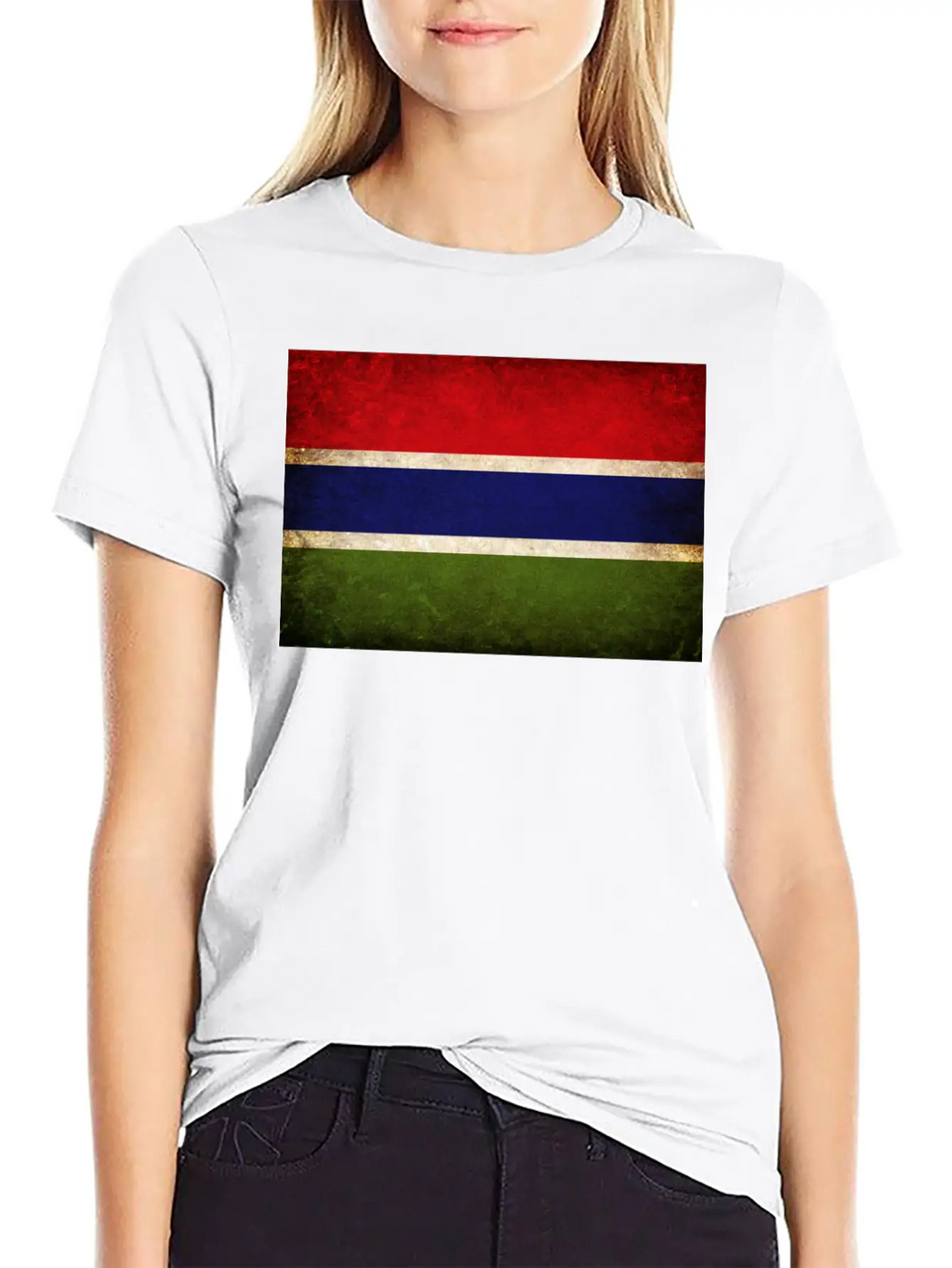 Gambia Flag Unisex Casual T-Shirt – Clean Design For Daily Comfort