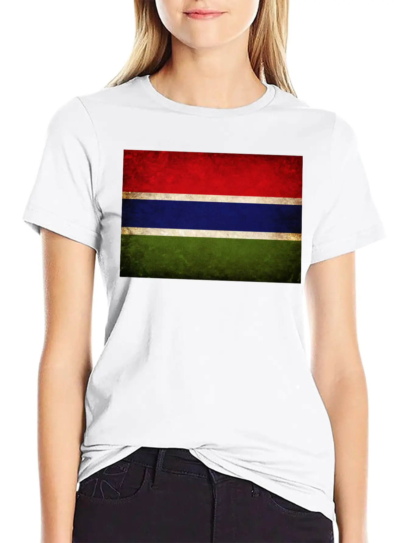 Gambia Flag Unisex Casual T-Shirt – Clean Design For Daily Comfort