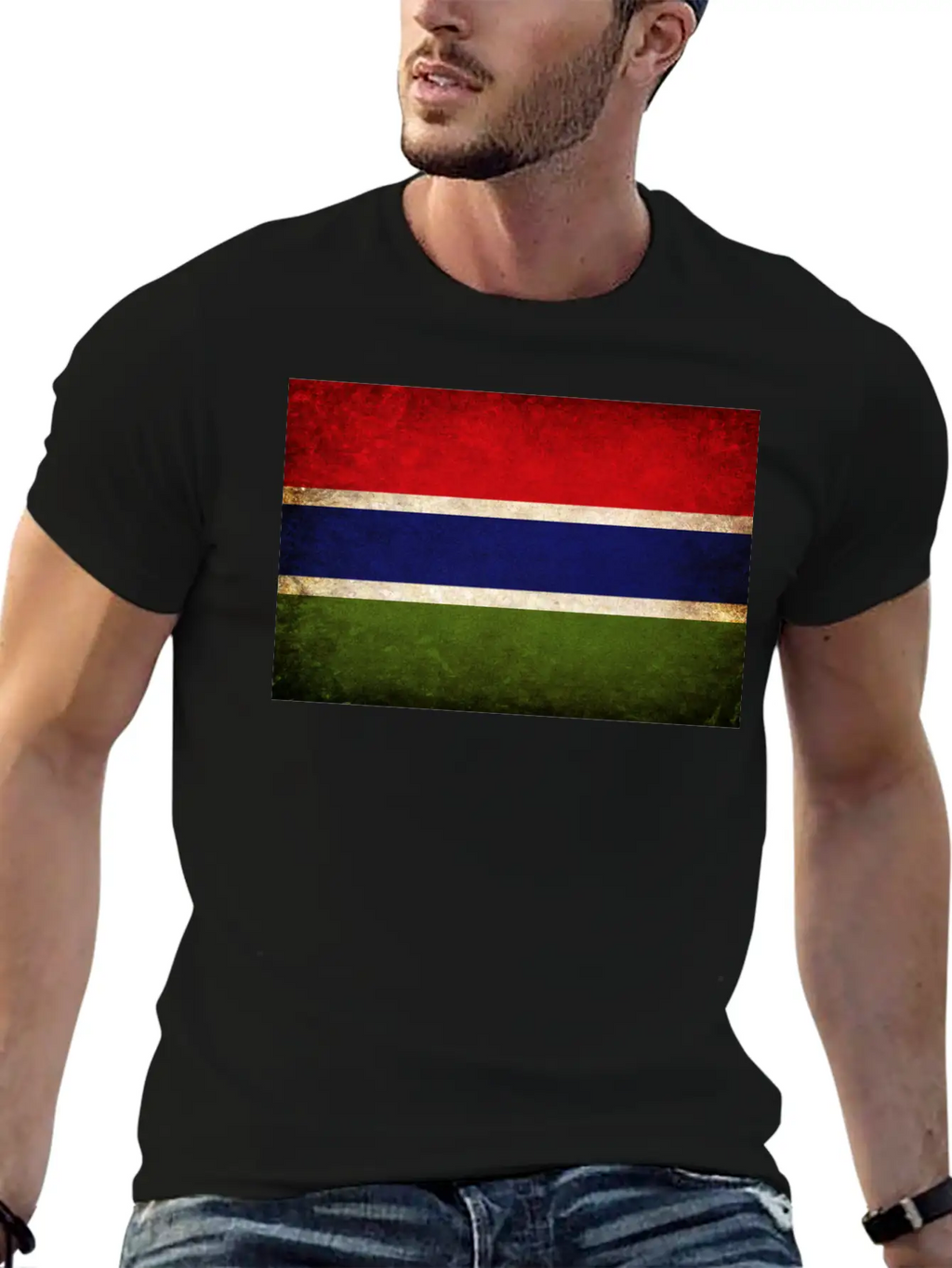 Gambia Flag Unisex Casual T-Shirt – Clean Design For Daily Comfort
