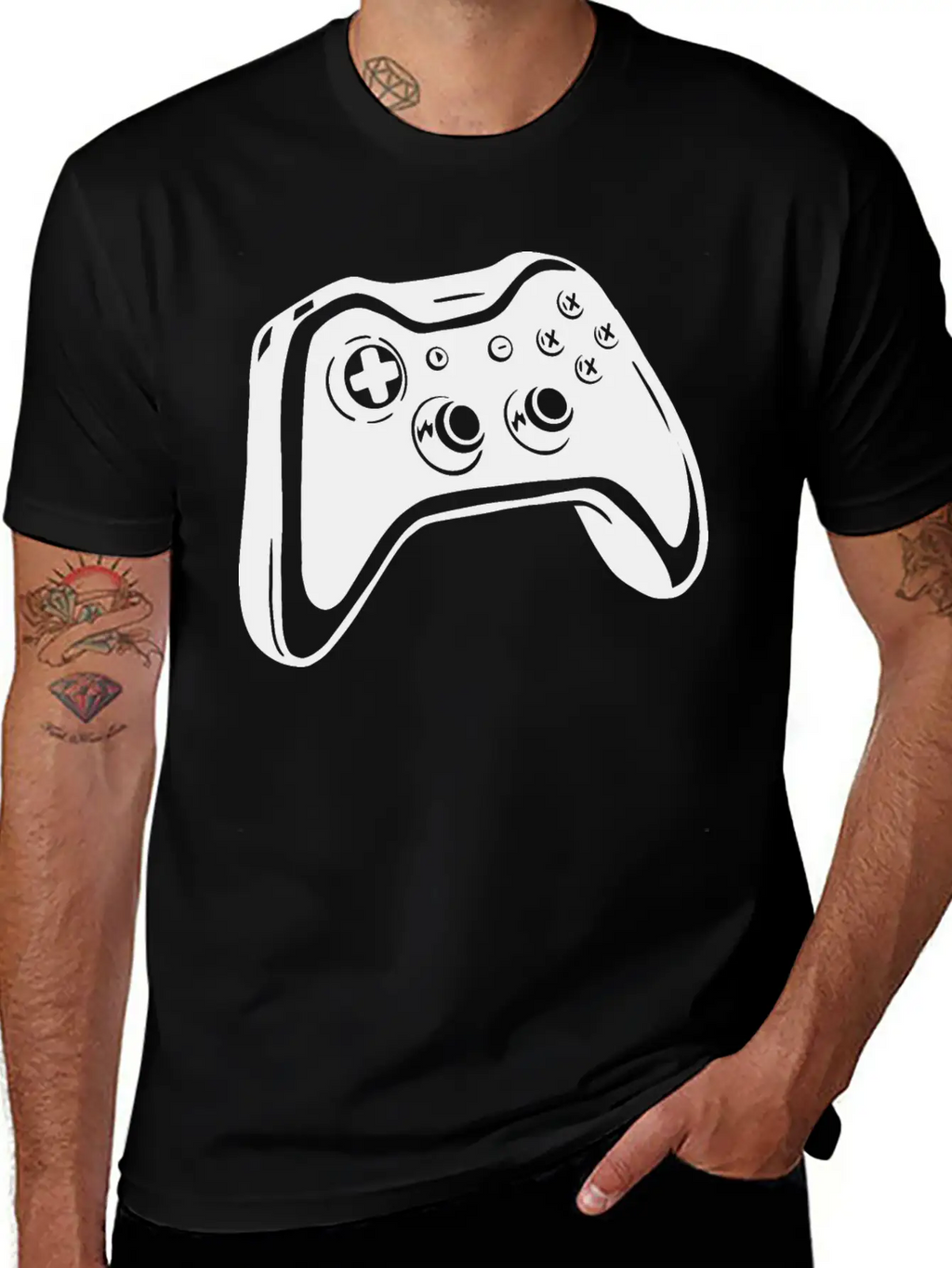 Game Controller Gamer Gaming Design Casual Graphic T-Shirt – Simple And Comfortable Daily Wear