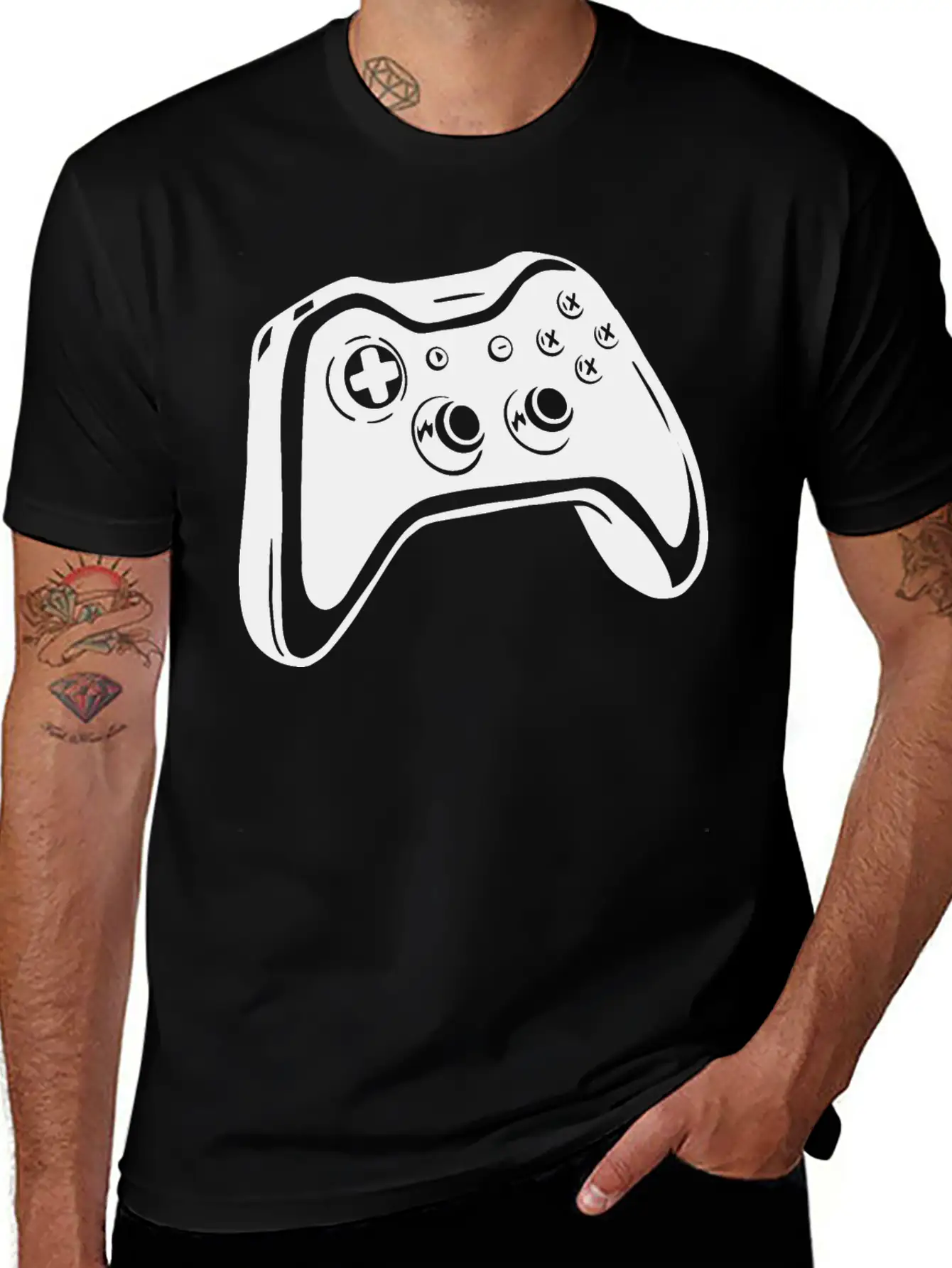 Game Controller Gamer Gaming Design Casual Graphic T-Shirt – Simple And Comfortable Daily Wear