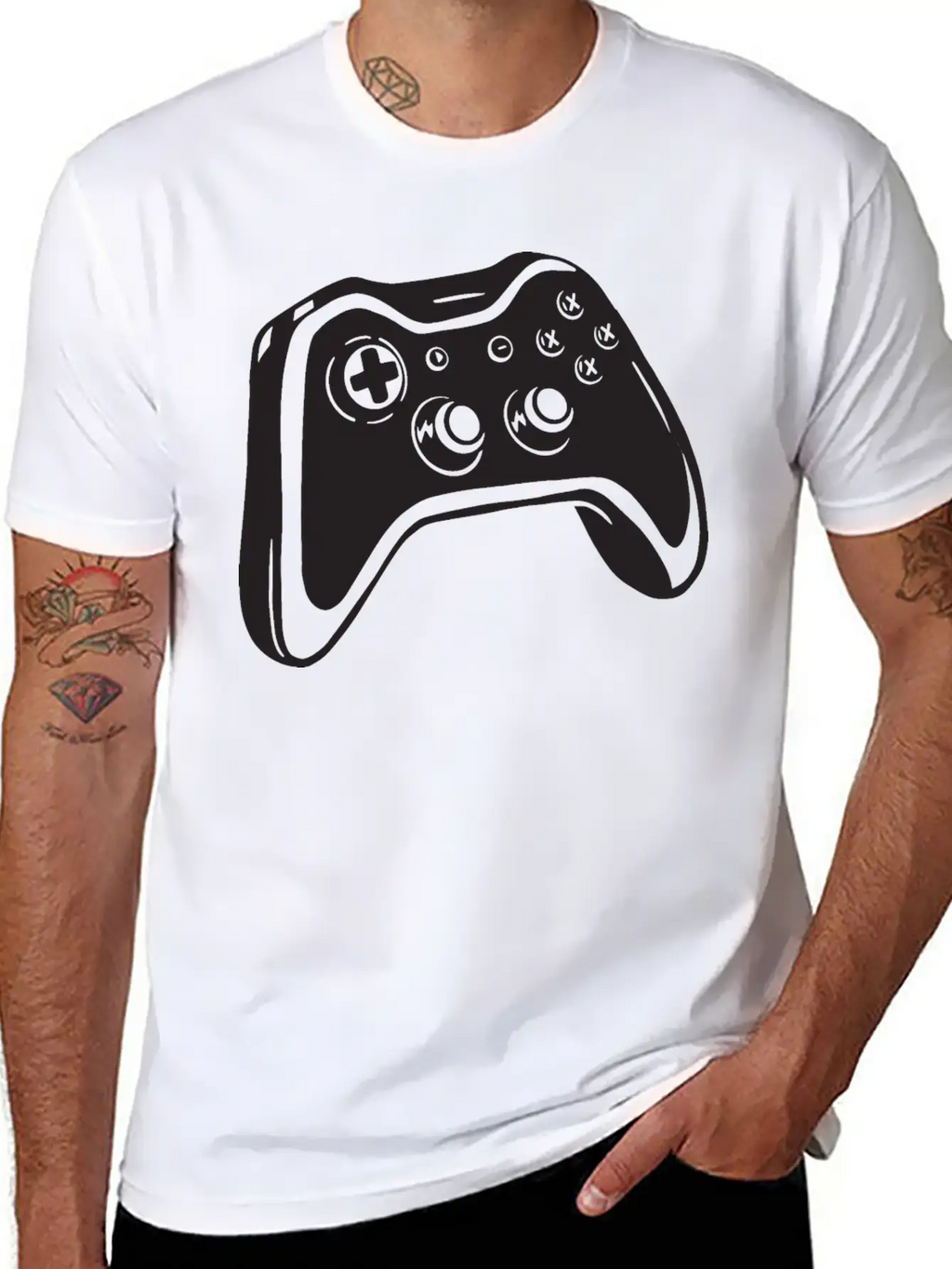Game Controller Gamer Gaming Design Casual Graphic T-Shirt – Simple And Comfortable Daily Wear