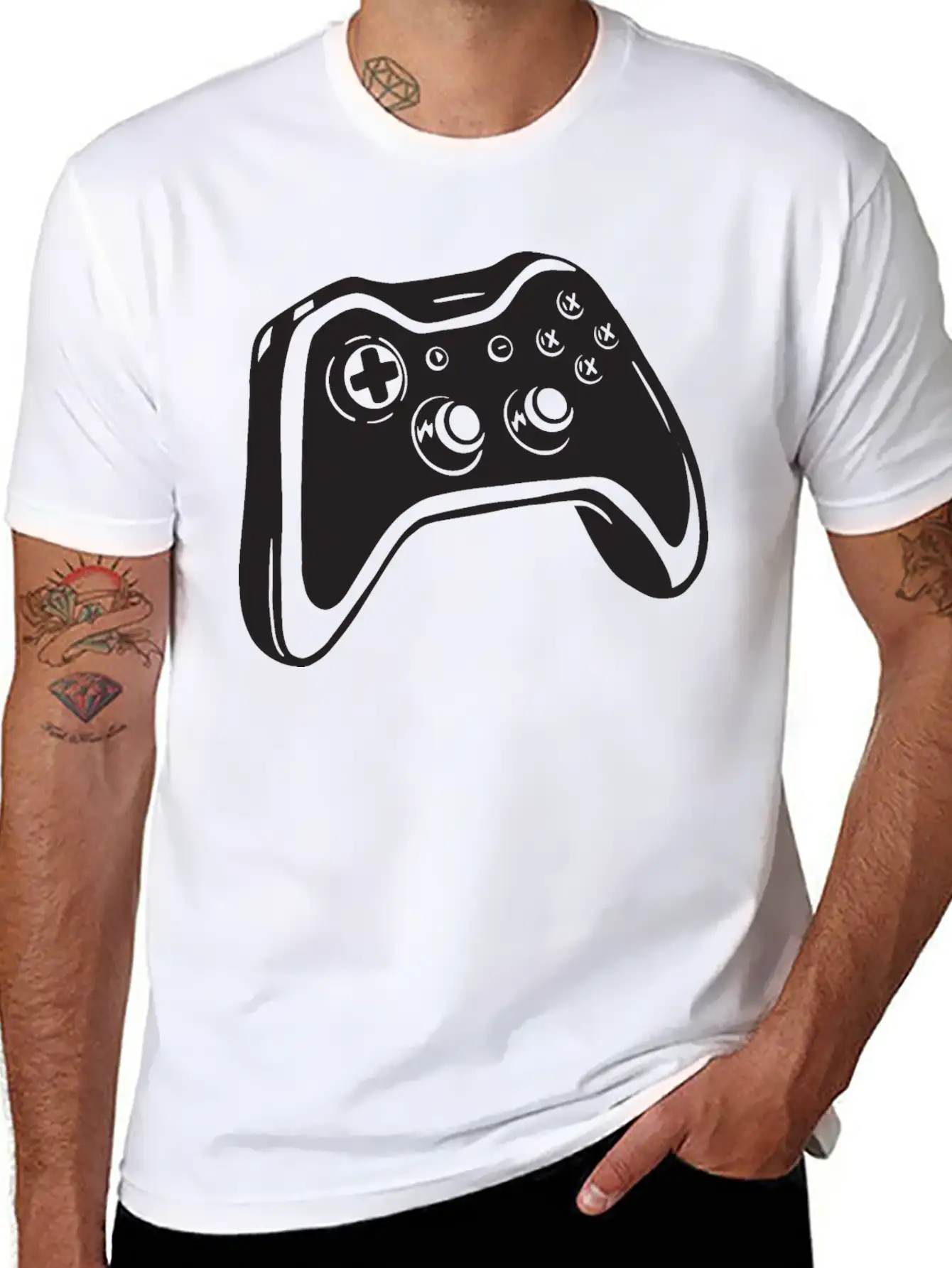 Game Controller Gamer Gaming Design Casual Graphic T-Shirt – Simple And Comfortable Daily Wear