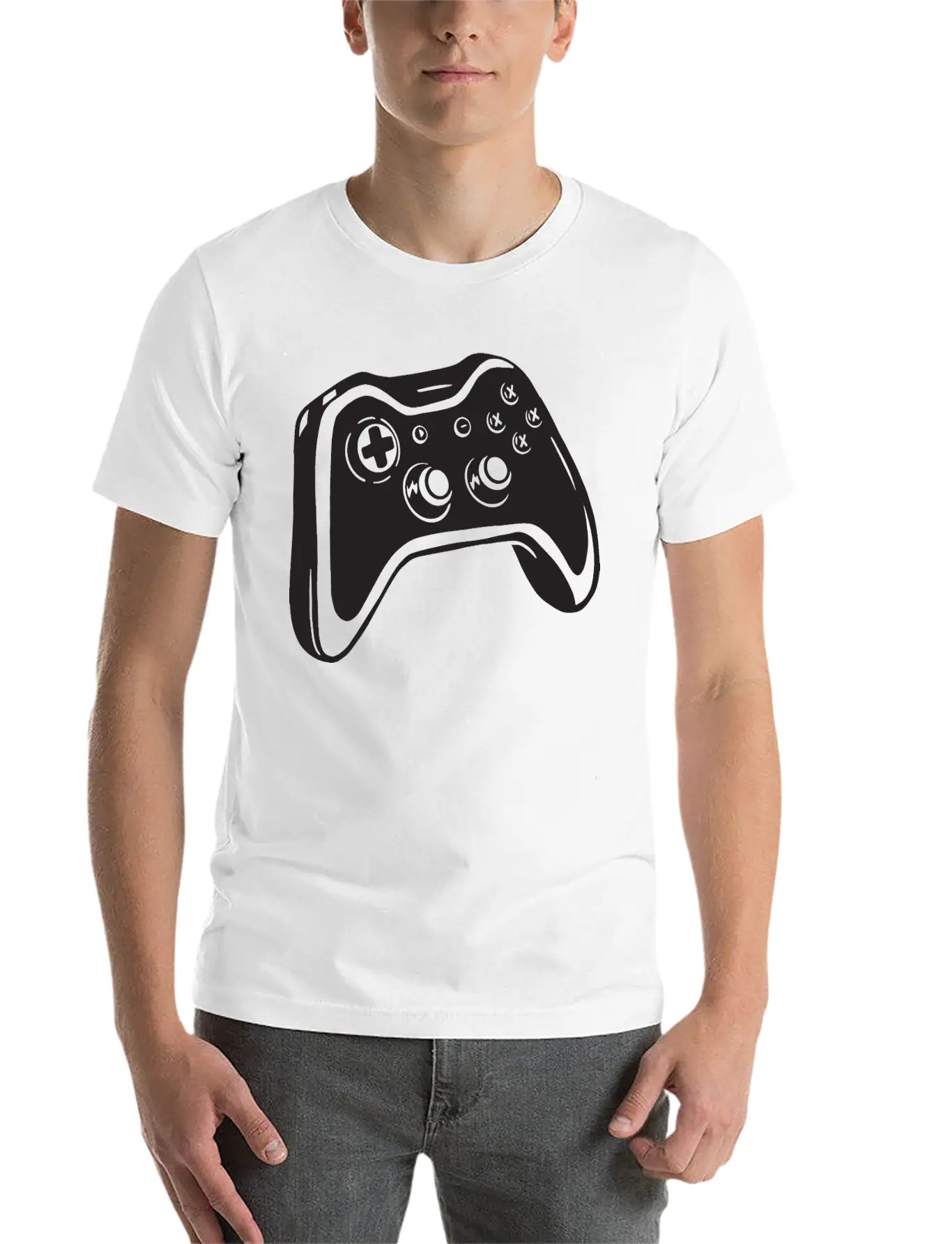 Game Controller Gamer Gaming Design Casual Graphic T-Shirt – Simple And Comfortable Daily Wear
