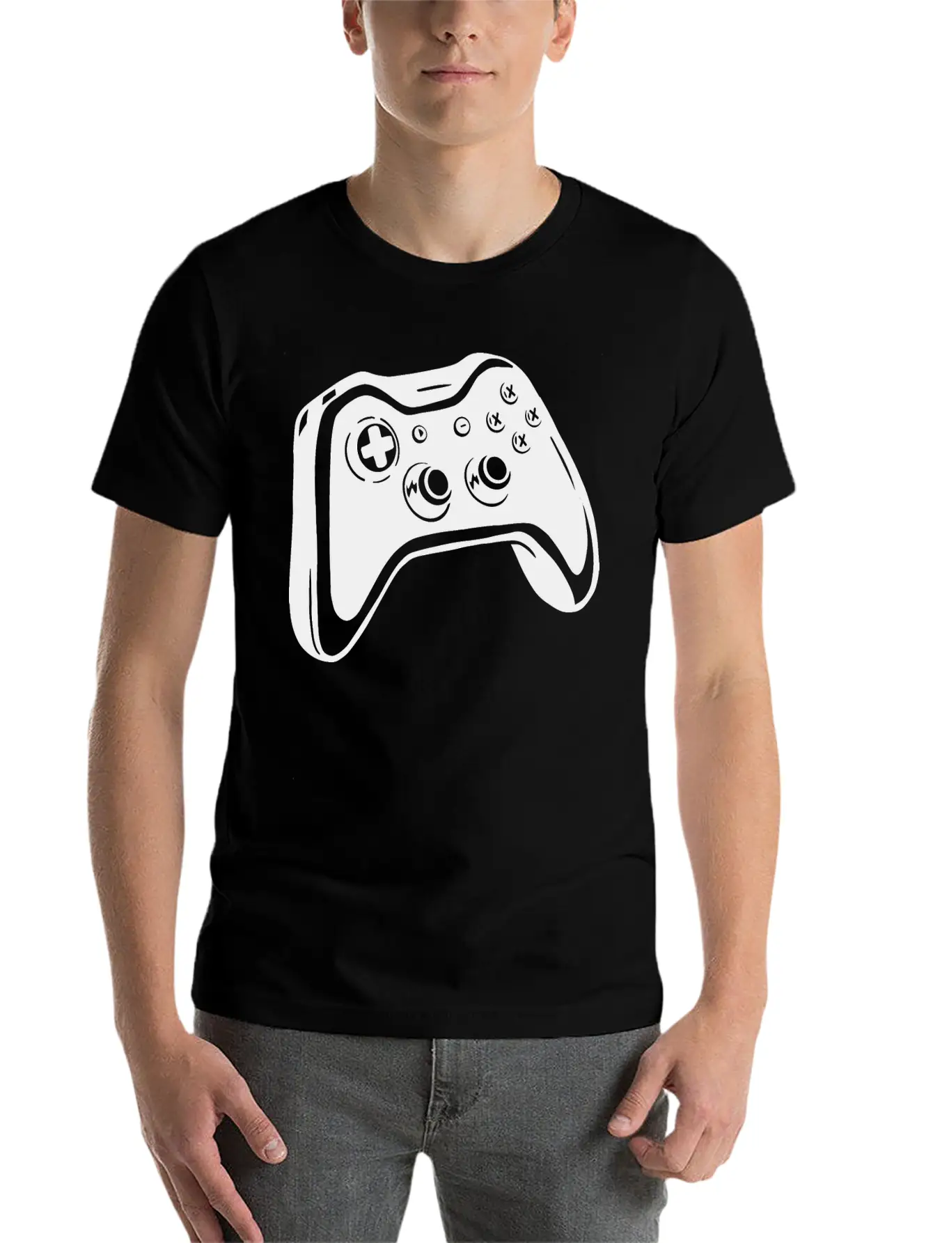 Game Controller Gamer Gaming Design Casual Graphic T-Shirt – Simple And Comfortable Daily Wear