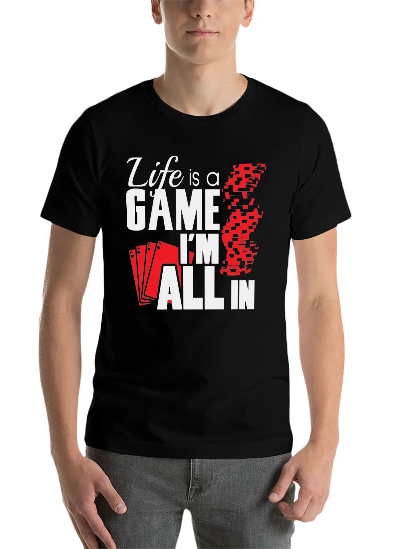 Game - Life Is A Game And I'm All In Unisex Casual T-Shirt – Clean Design For Daily Comfort