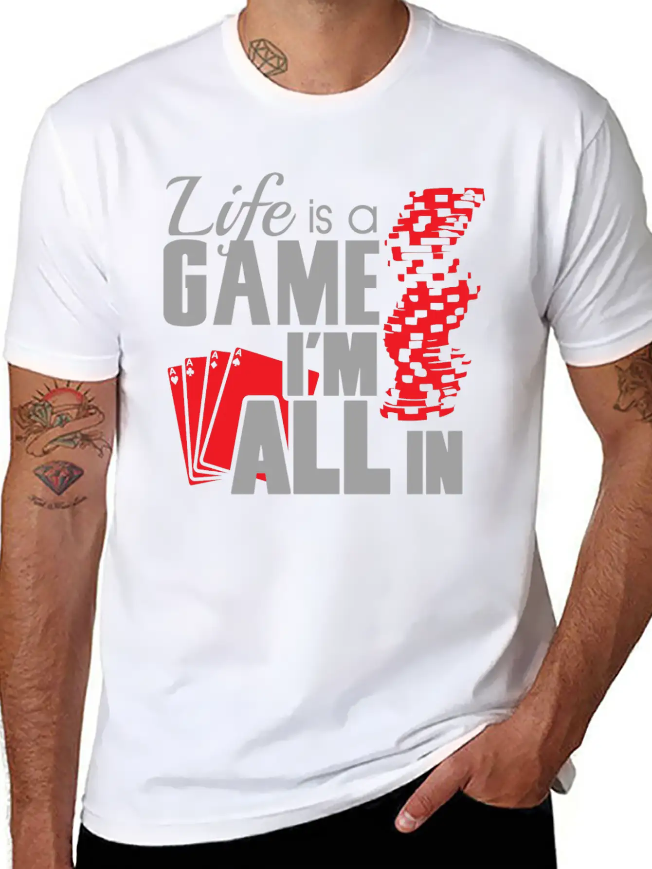 Game - Life Is A Game And I'm All In Unisex Casual T-Shirt – Clean Design For Daily Comfort