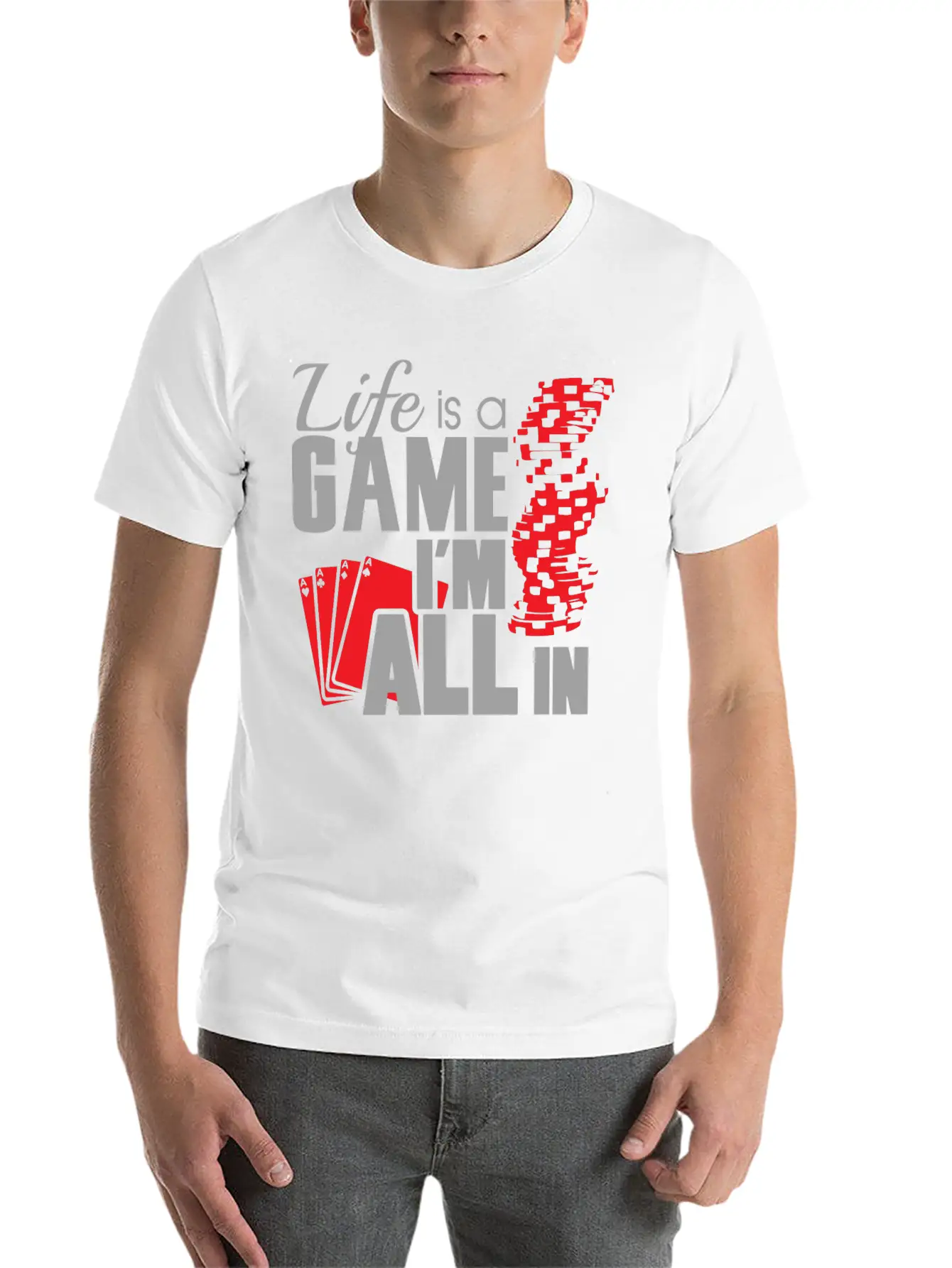 Game - Life Is A Game And I'm All In Unisex Casual T-Shirt – Clean Design For Daily Comfort