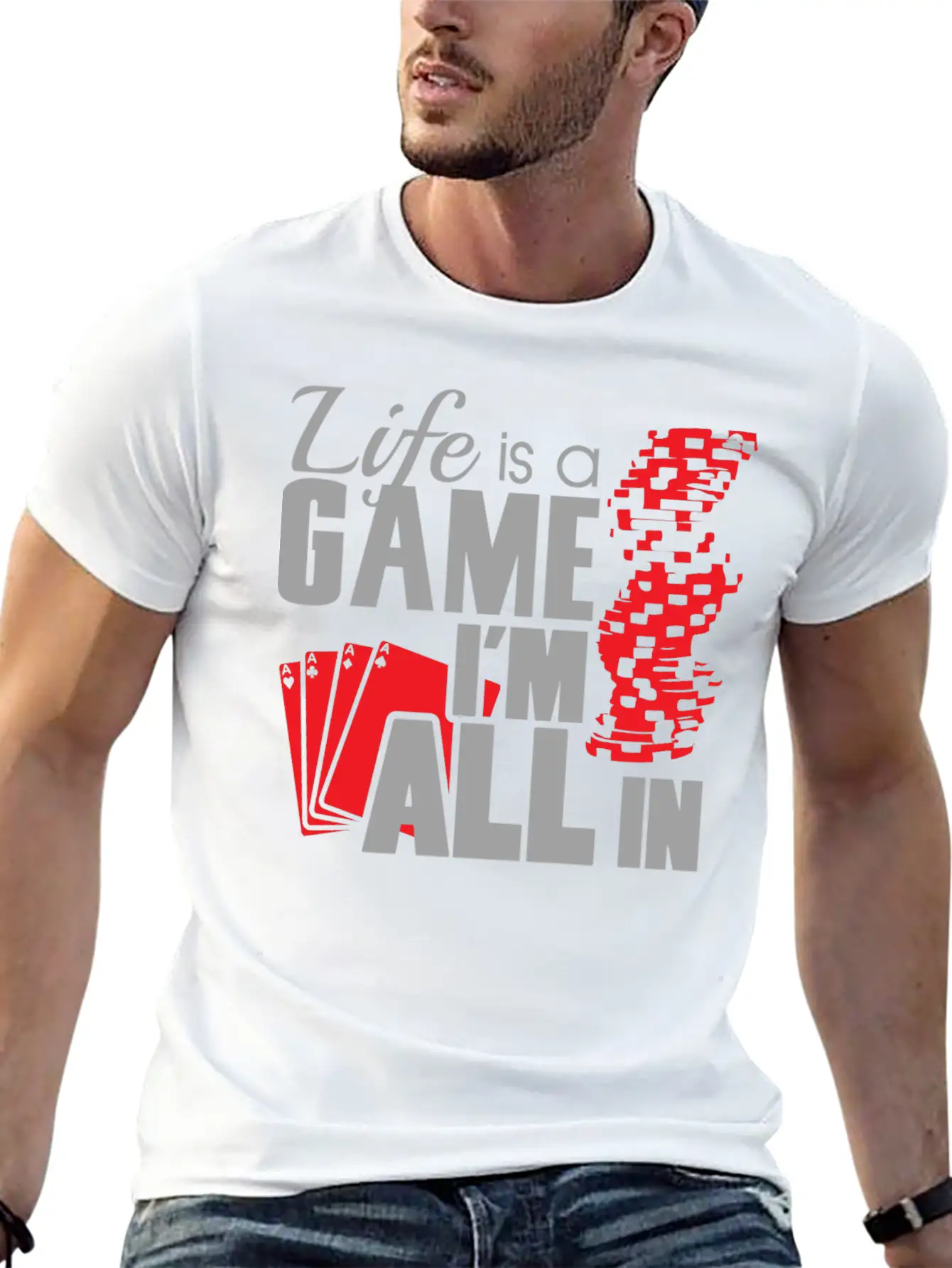 Game - Life Is A Game And I'm All In Unisex Casual T-Shirt – Clean Design For Daily Comfort