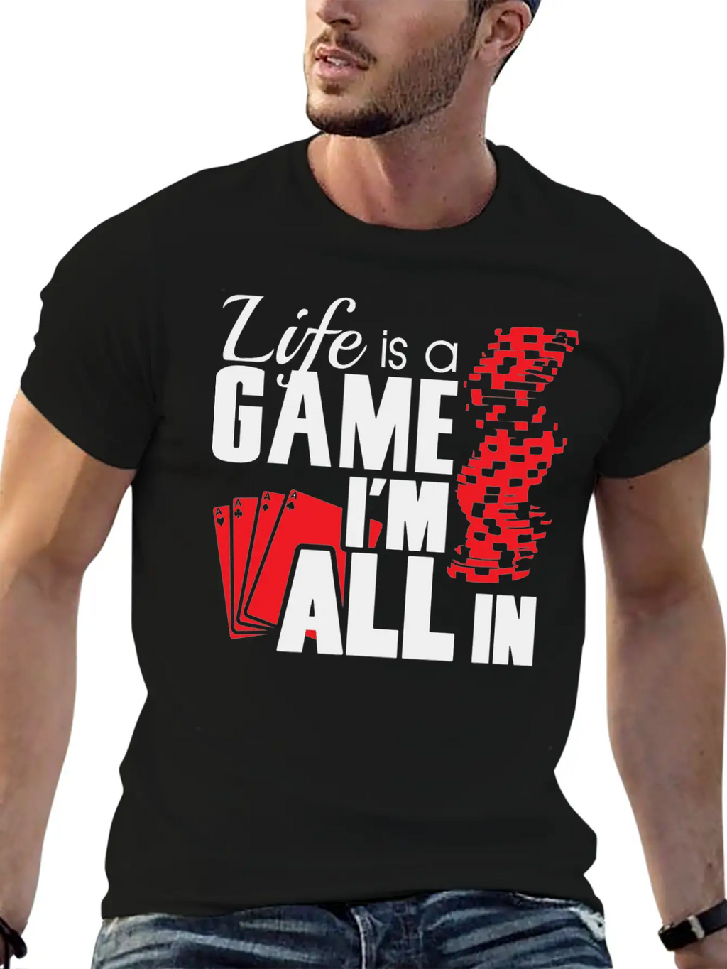 Game - Life Is A Game And I'm All In Unisex Casual T-Shirt – Clean Design For Daily Comfort