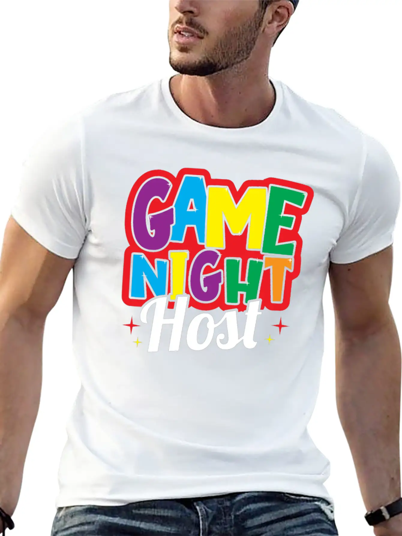 Game Night Host Breathable Soft Cotton T-Shirt – Timeless Casual Look