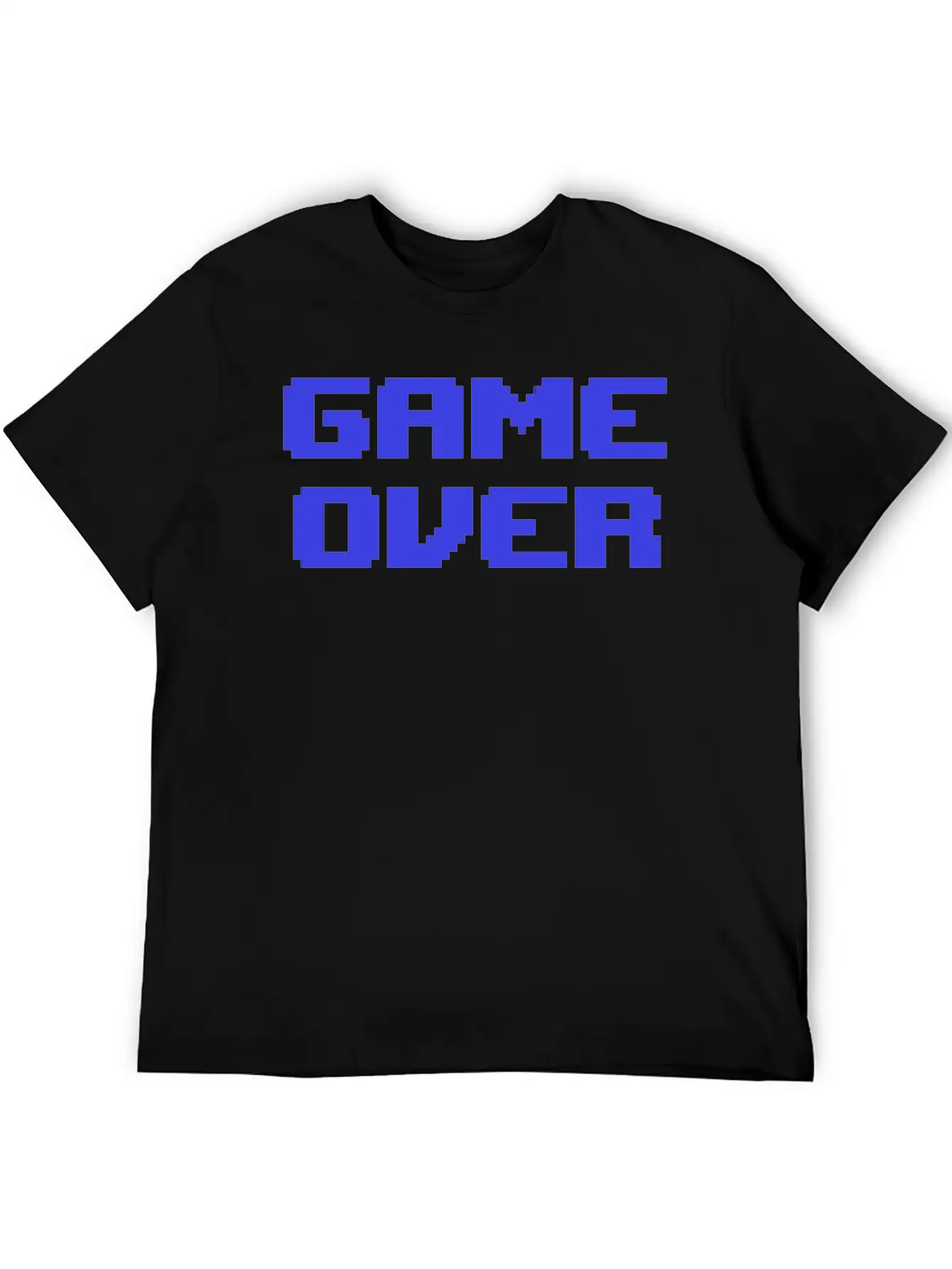 Game Over 8bit Retrogaming Pixelated Pixel Art Say Casual Graphic T-Shirt – Simple And Comfortable Daily Wear