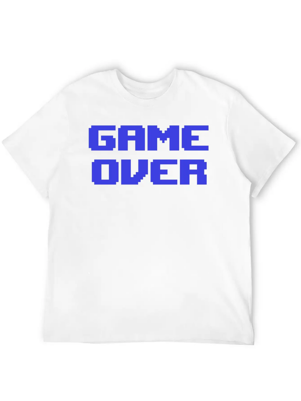 Game Over 8bit Retrogaming Pixelated Pixel Art Say Casual Graphic T-Shirt – Simple And Comfortable Daily Wear