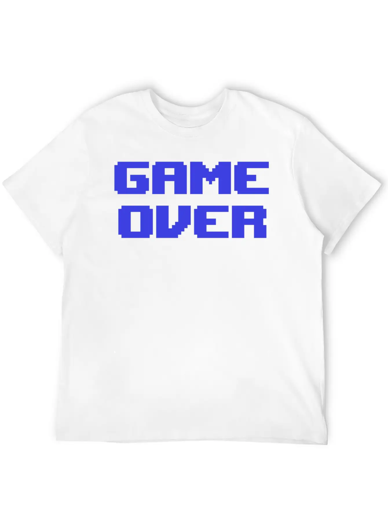 Game Over 8bit Retrogaming Pixelated Pixel Art Say Casual Graphic T-Shirt – Simple And Comfortable Daily Wear
