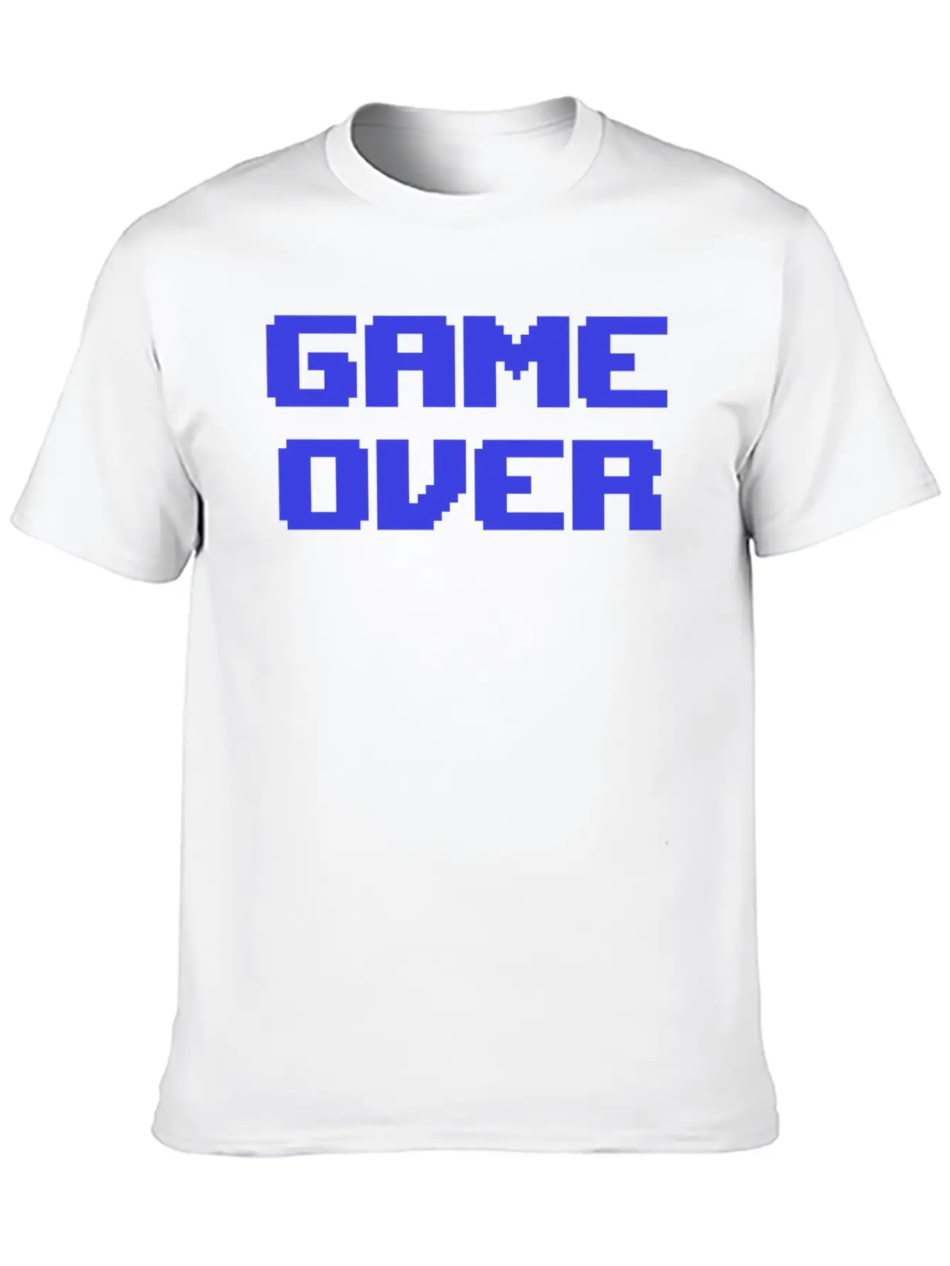 Game Over 8bit Retrogaming Pixelated Pixel Art Say Casual Graphic T-Shirt – Simple And Comfortable Daily Wear
