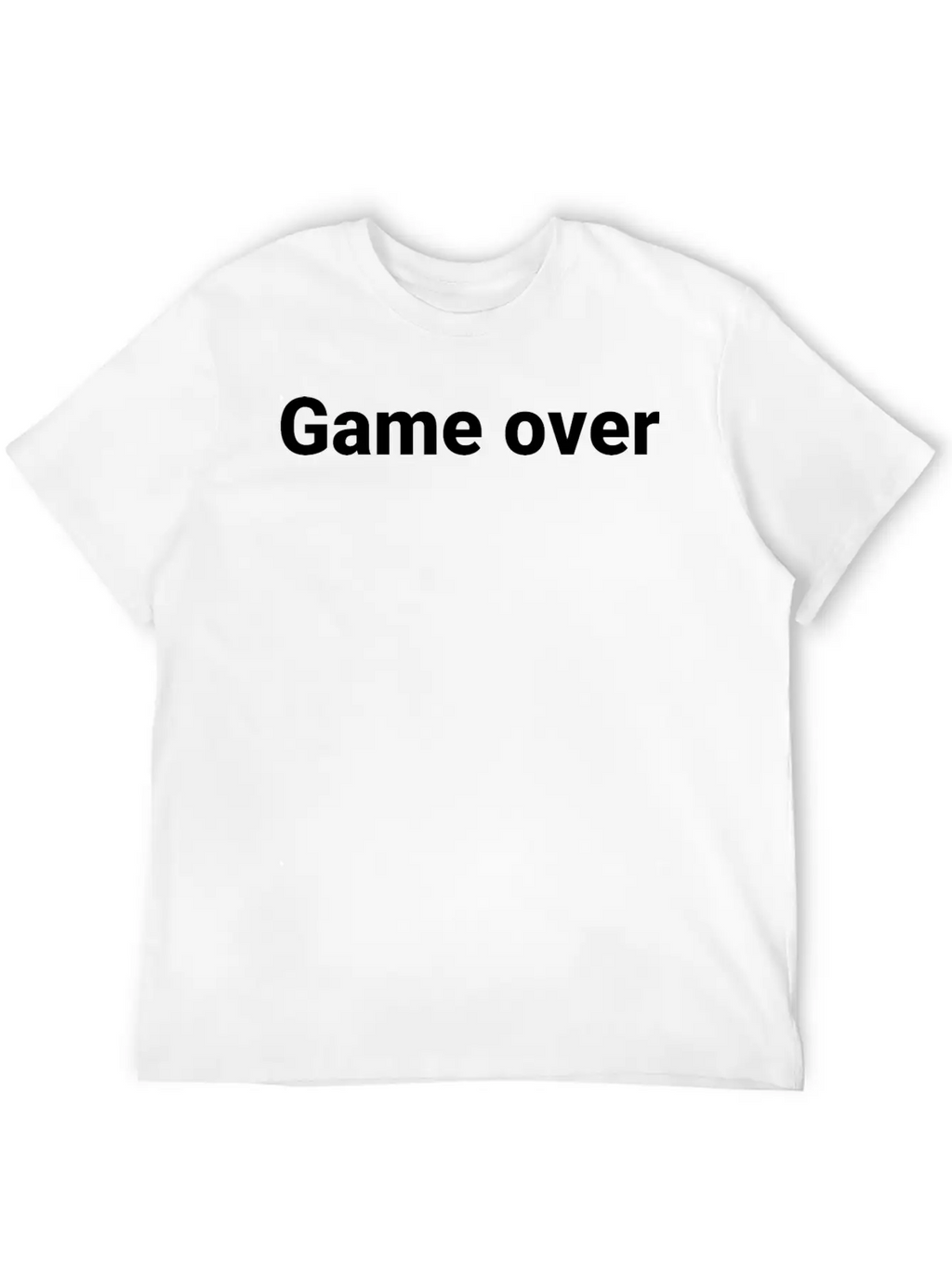 Game Over Casual Graphic T-Shirt – Simple And Comfortable Daily Wear