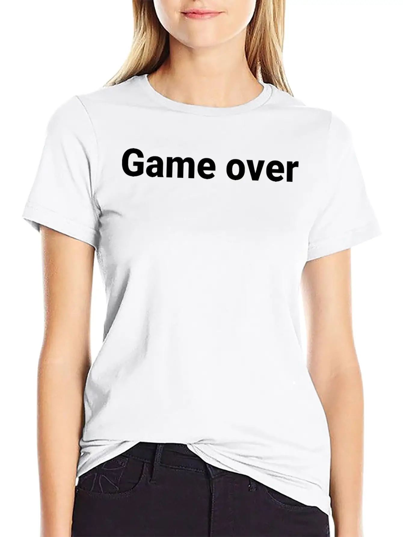 Game Over Casual Graphic T-Shirt – Simple And Comfortable Daily Wear