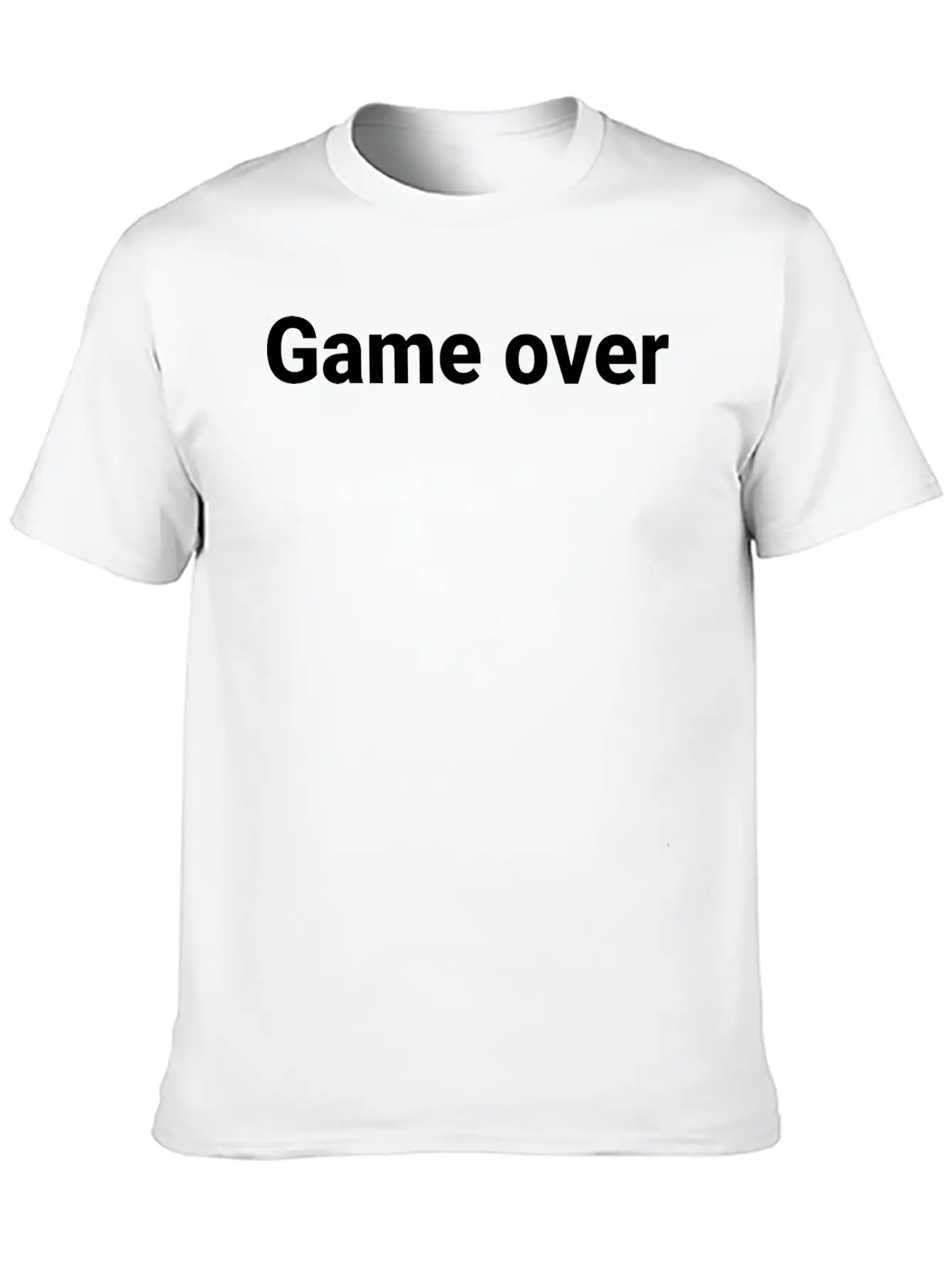 Game Over Casual Graphic T-Shirt – Simple And Comfortable Daily Wear