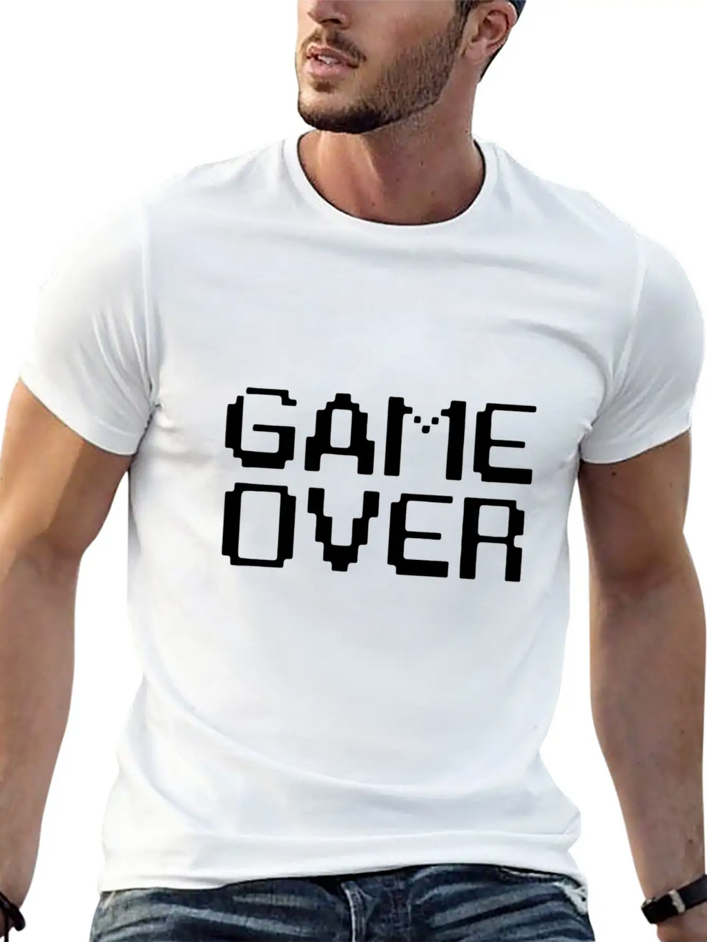Game Over Stylish Everyday T-Shirt – Unisex Basic Cotton Tee