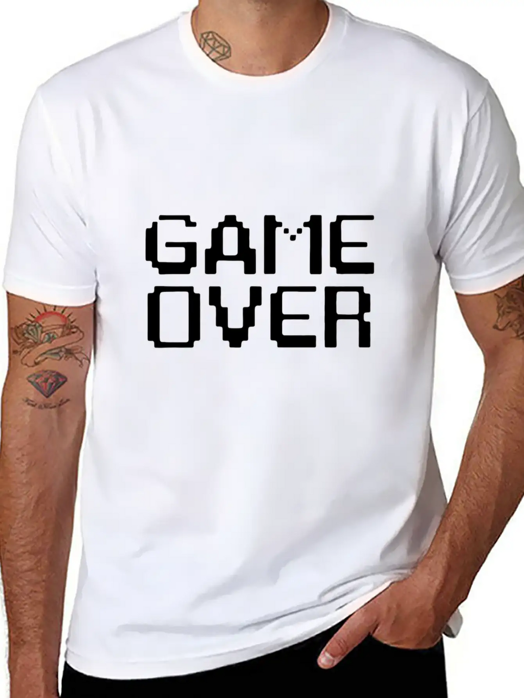 Game Over Stylish Everyday T-Shirt – Unisex Basic Cotton Tee