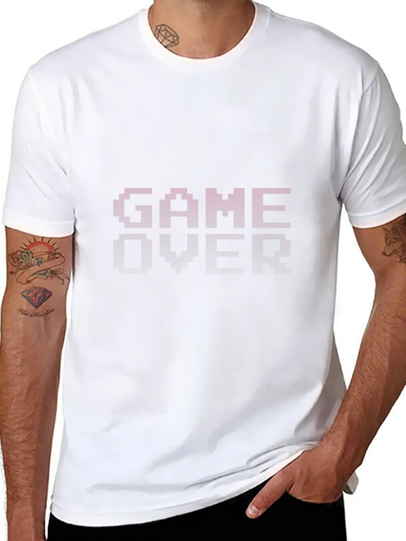 Game Over Unisex Casual T-Shirt – Clean Design For Daily Comfort