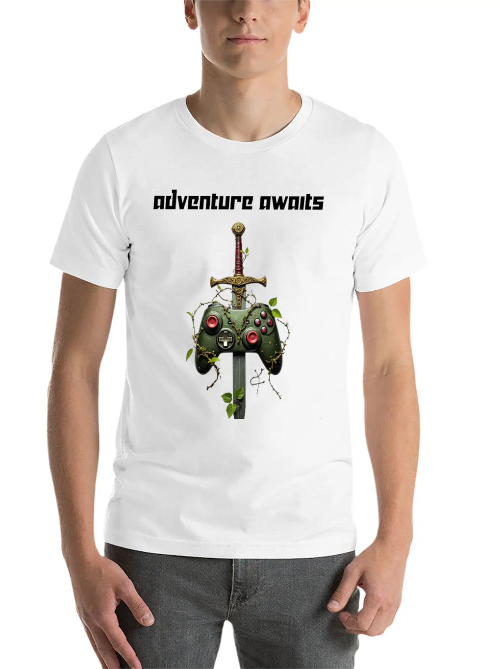 Gamer Knight Tee - Medieval Shield Re Gaming Shirt Breathable Soft Cotton T-Shirt – Timeless Casual Look