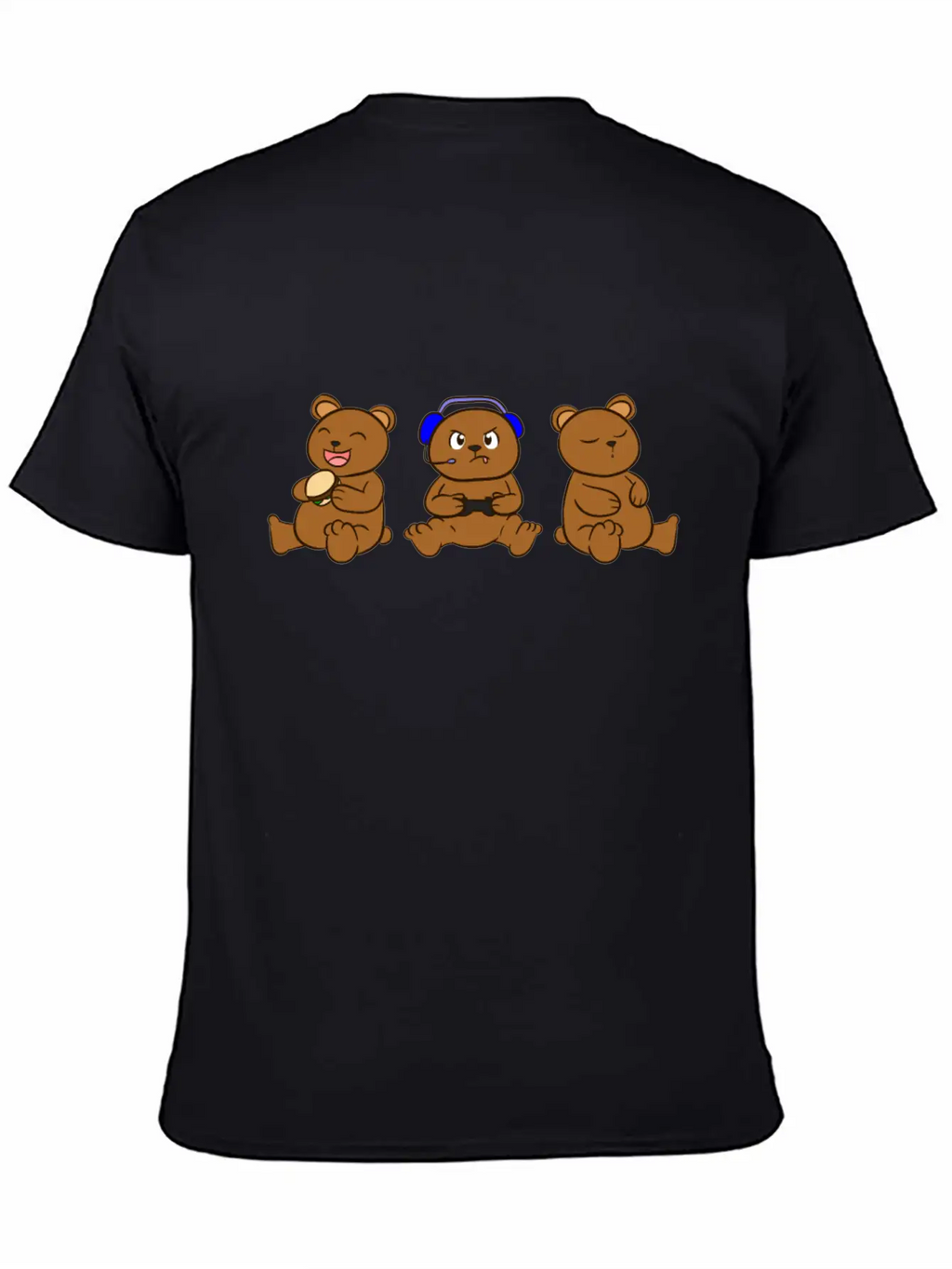 Gaming Bear Gamer Boys Unisex Casual T-Shirt – Clean Design For Daily Comfort
