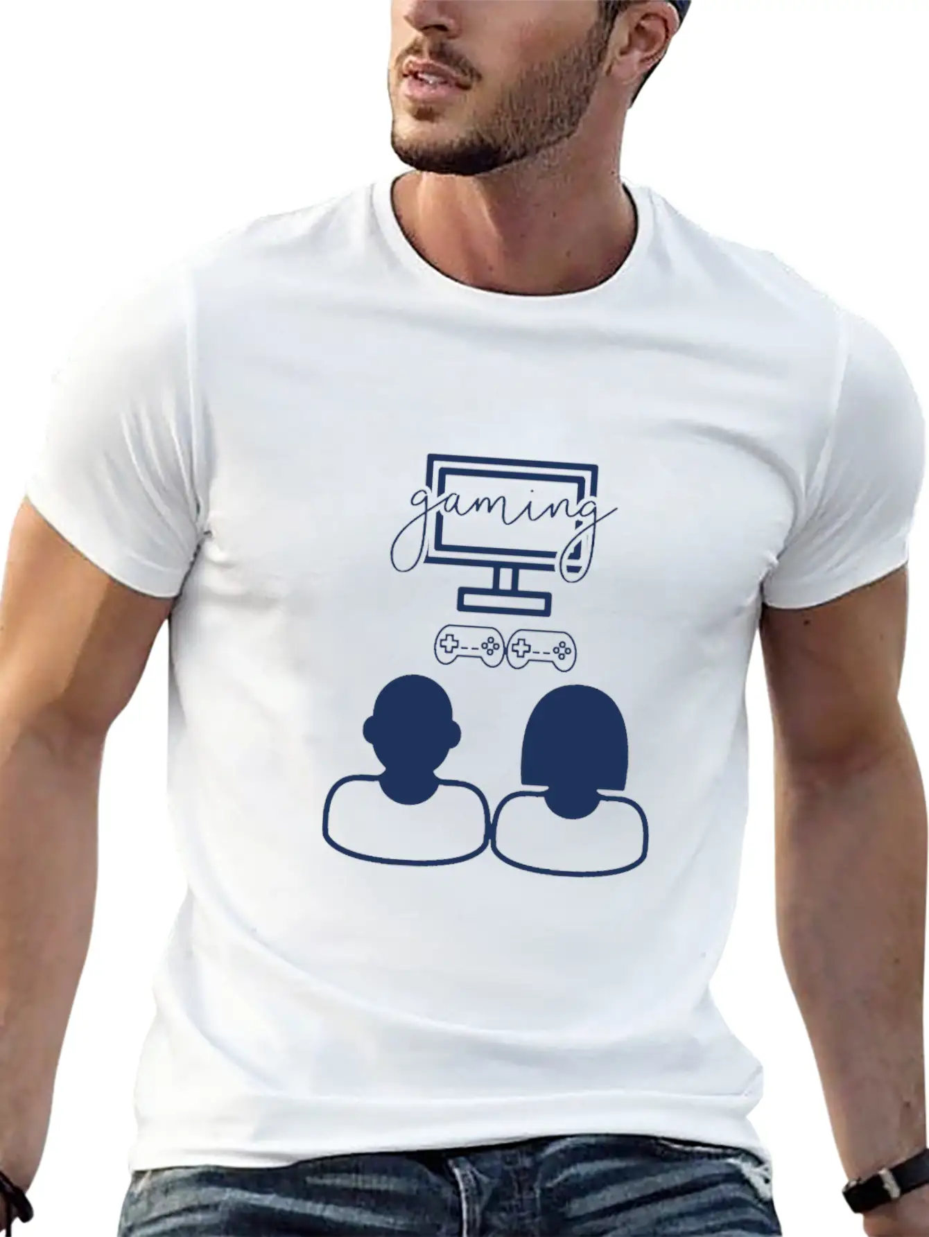 Gaming Breathable Soft Cotton T-Shirt – Timeless Casual Look
