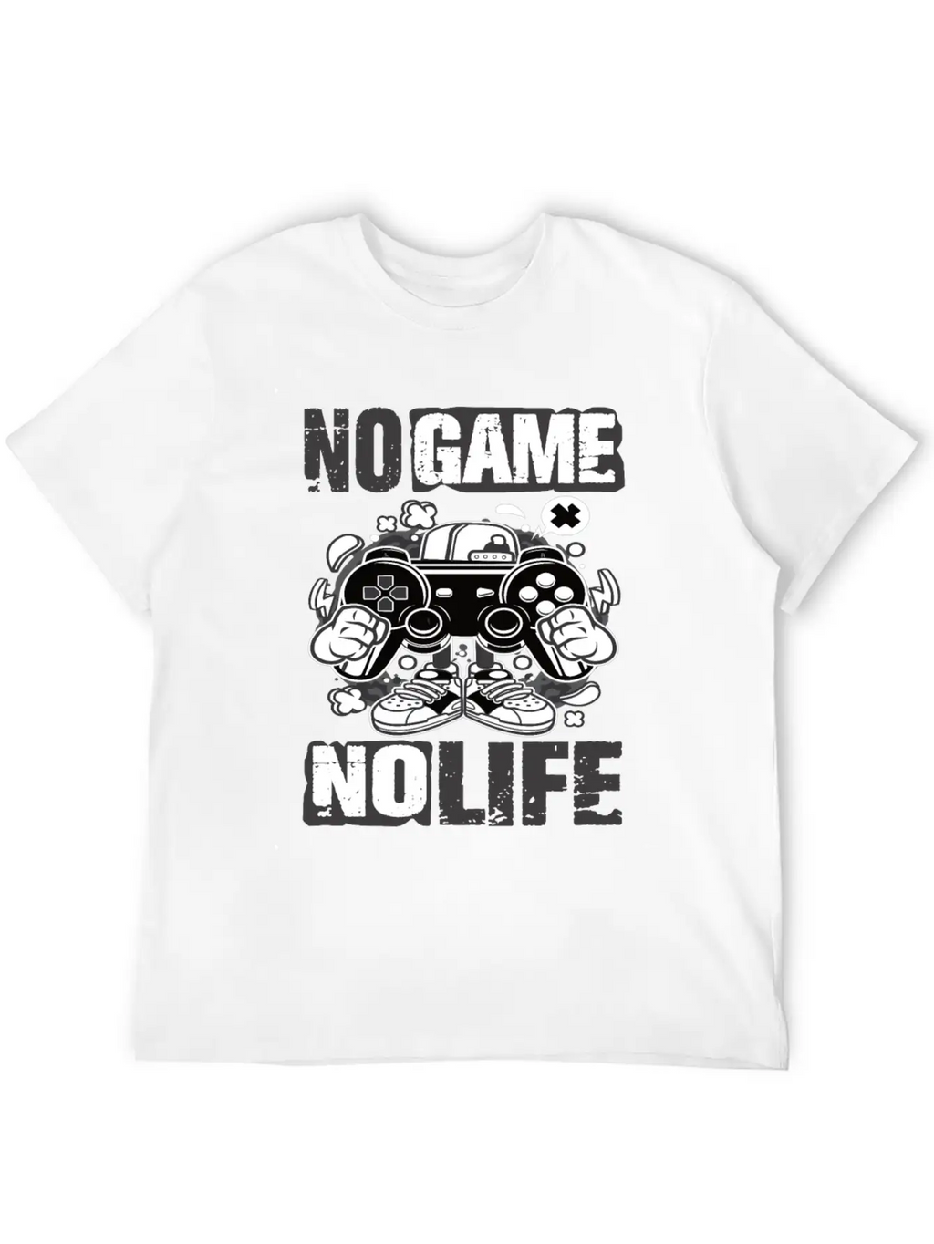 Gaming No Game No Life Gamer Unisex Short Sleeve Soft Cotton T-Shirt – Casual Everyday Wear
