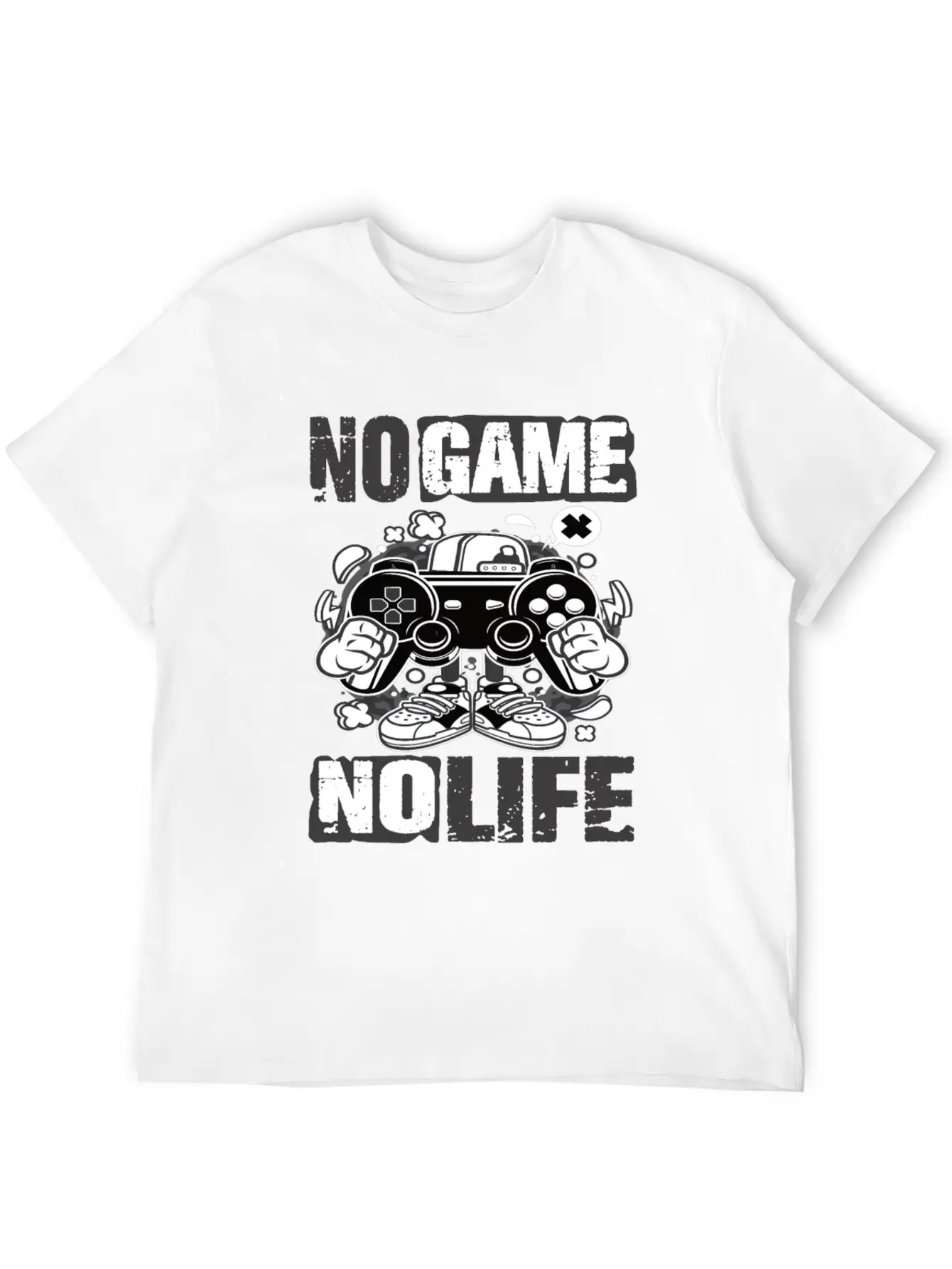 Gaming No Game No Life Gamer Unisex Short Sleeve Soft Cotton T-Shirt – Casual Everyday Wear