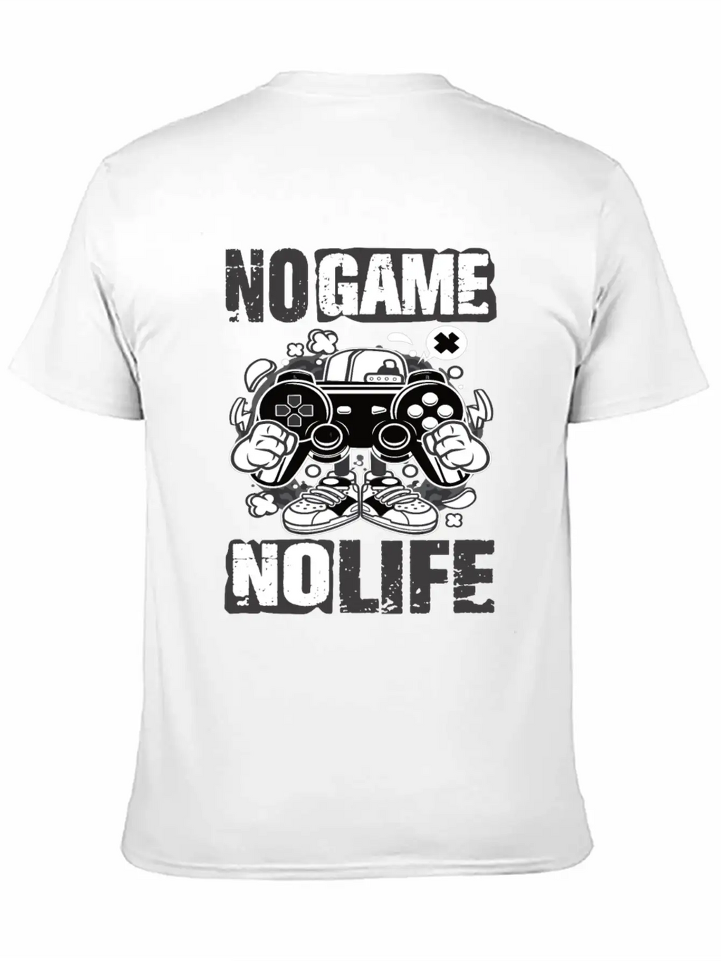 Gaming No Game No Life Gamer Unisex Short Sleeve Soft Cotton T-Shirt – Casual Everyday Wear