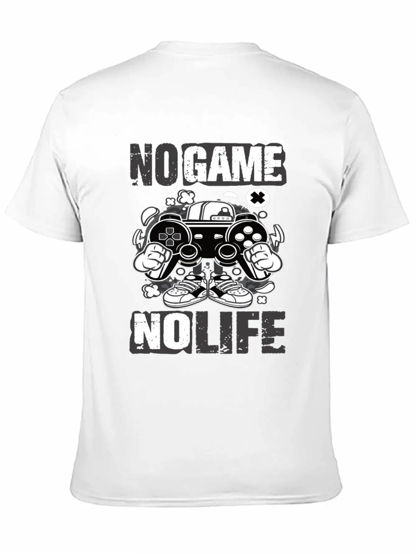 Gaming No Game No Life Gamer Unisex Short Sleeve Soft Cotton T-Shirt – Casual Everyday Wear