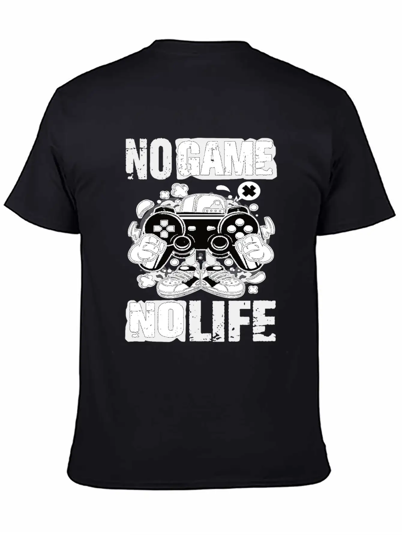 Gaming No Game No Life Gamer Unisex Short Sleeve Soft Cotton T-Shirt – Casual Everyday Wear