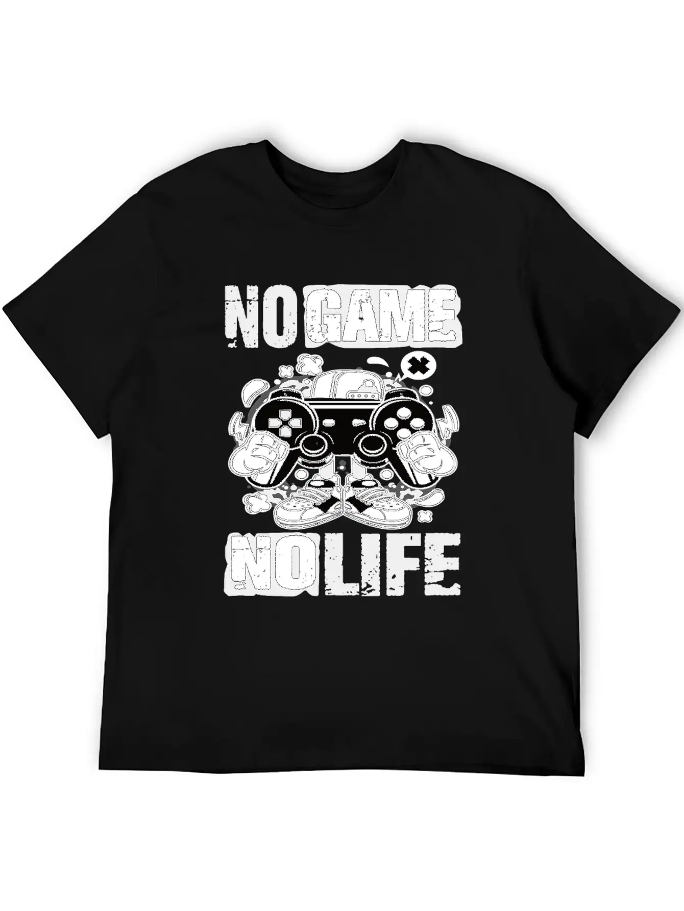 Gaming No Game No Life Gamer Unisex Short Sleeve Soft Cotton T-Shirt – Casual Everyday Wear