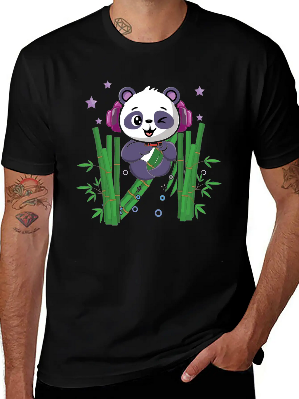 Gaming Panda Cute Playing Video Game Lover Gaming Unisex Casual T-Shirt – Clean Design For Daily Comfort