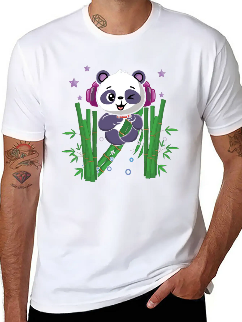 Gaming Panda Cute Playing Video Game Lover Gaming Unisex Casual T-Shirt – Clean Design For Daily Comfort