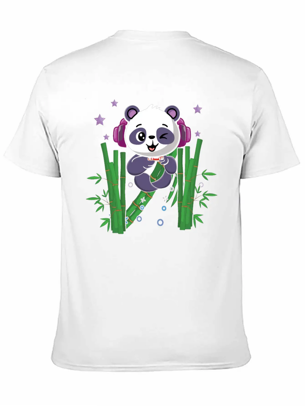Gaming Panda Cute Playing Video Game Lover Gaming Unisex Casual T-Shirt – Clean Design For Daily Comfort