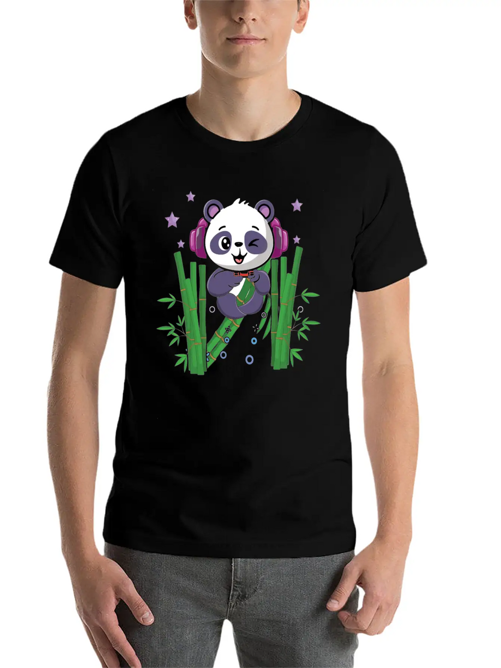 Gaming Panda Cute Playing Video Game Lover Gaming Unisex Casual T-Shirt – Clean Design For Daily Comfort